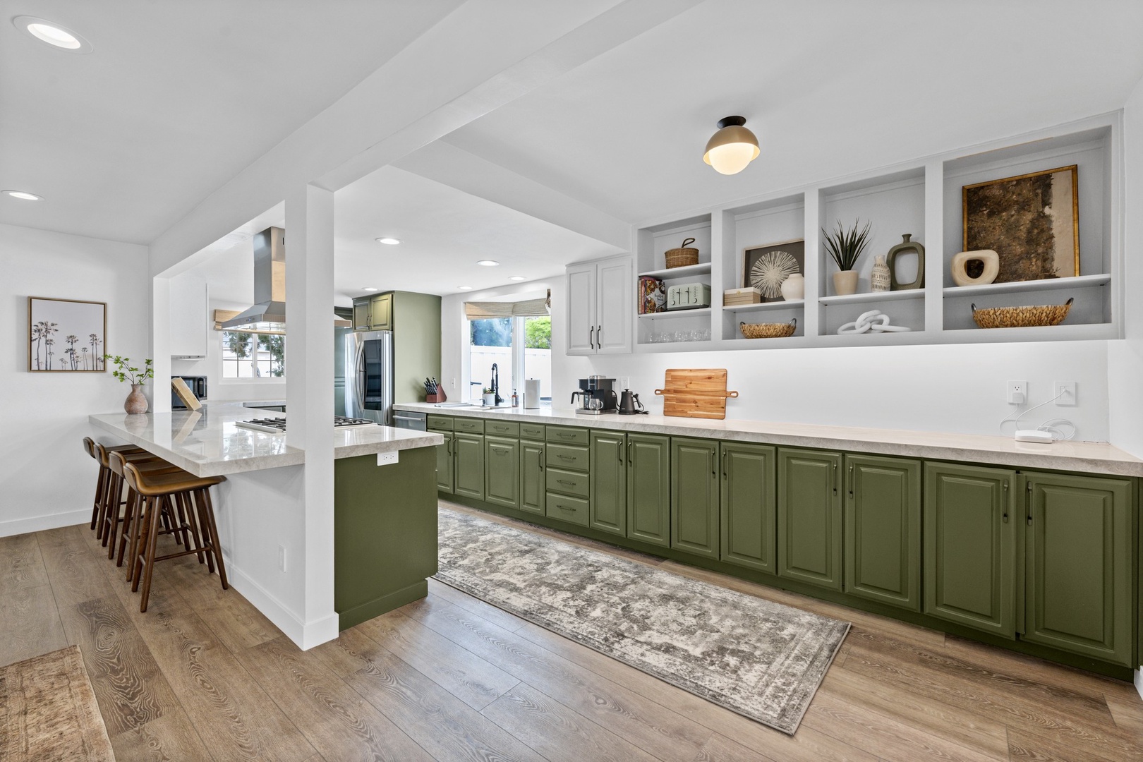 Remodeled kitchen