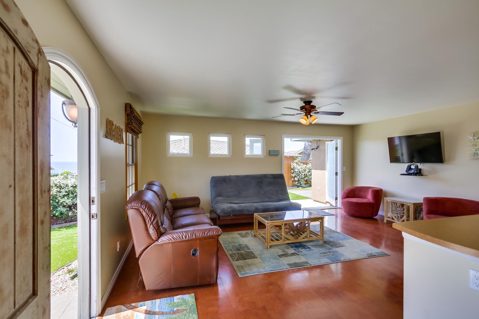 Living Room with hardwood floors