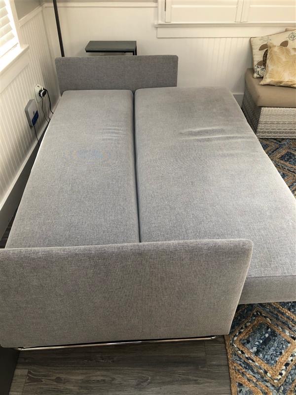 Sofa pulls out into a bed