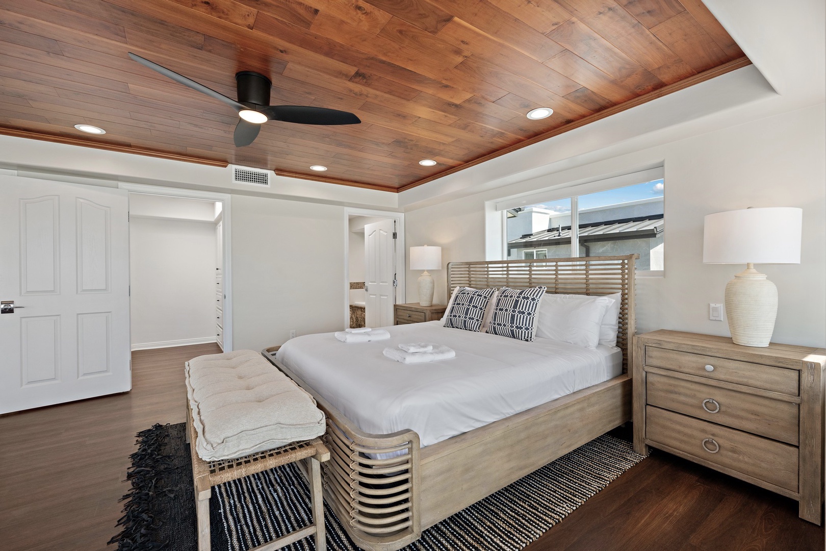 Walk-in closet and en suite bath