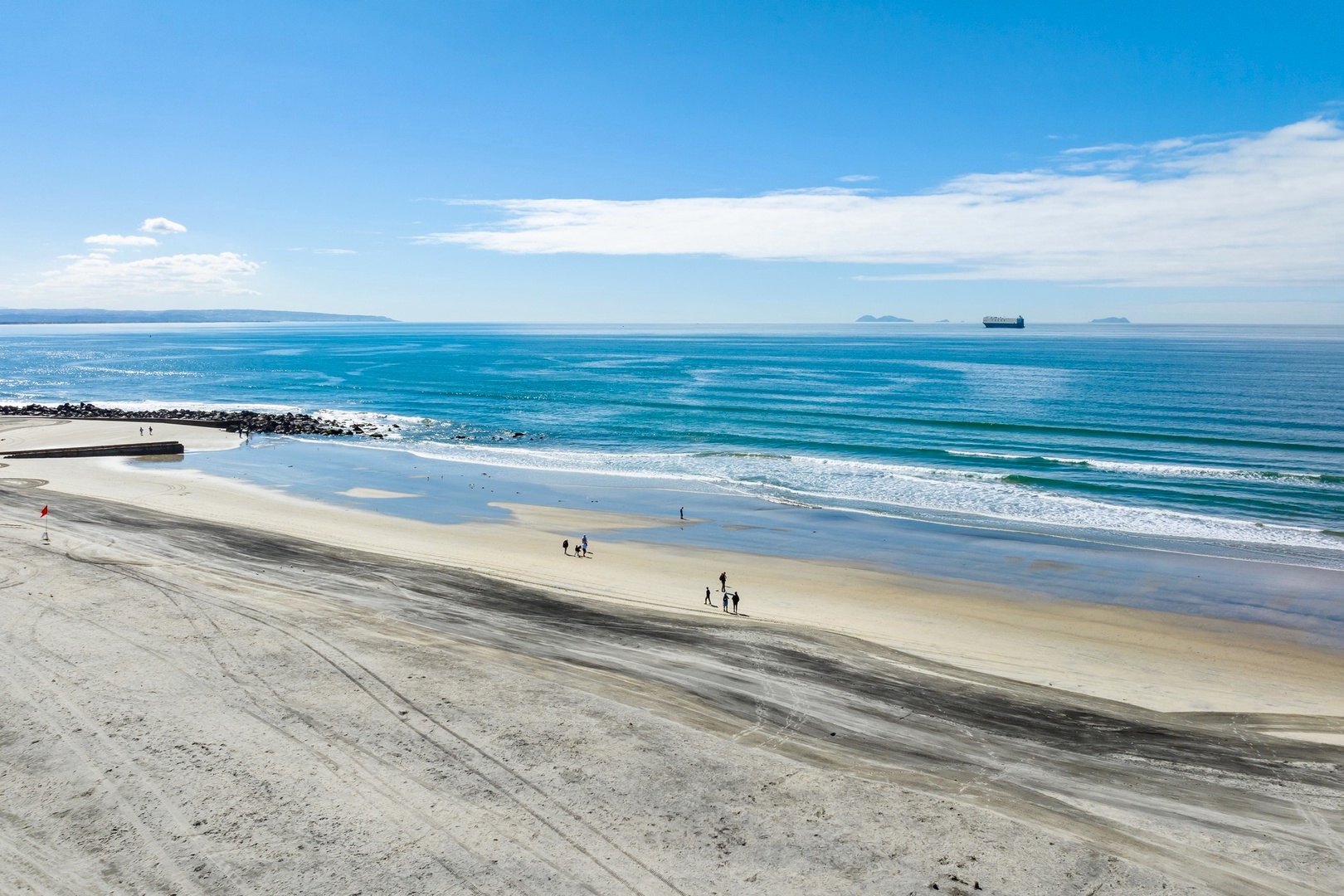 Miles and miles of sandy beach