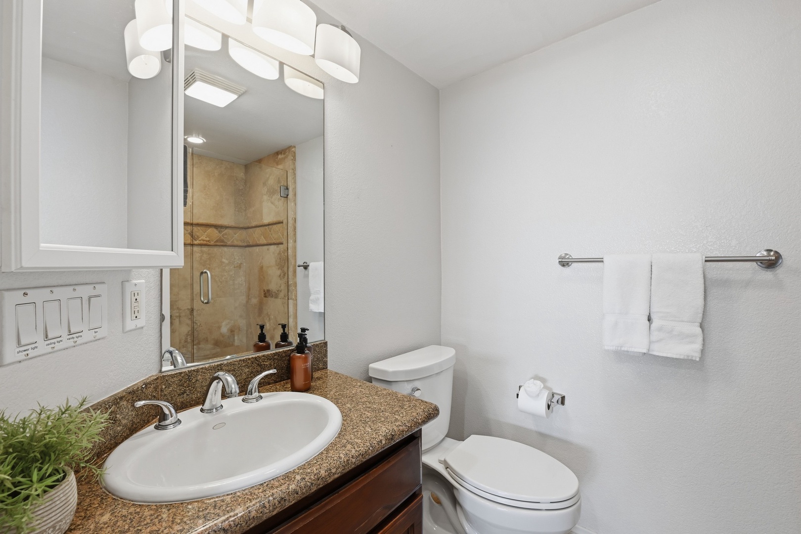 Shared hall bathroom