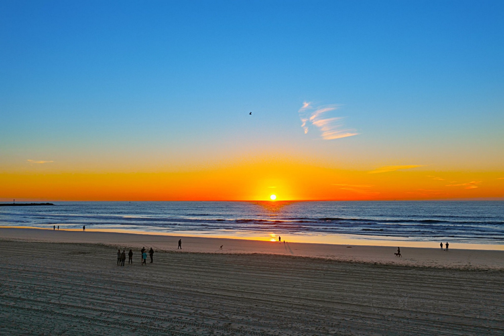 Sunset over the Pacific Ocean