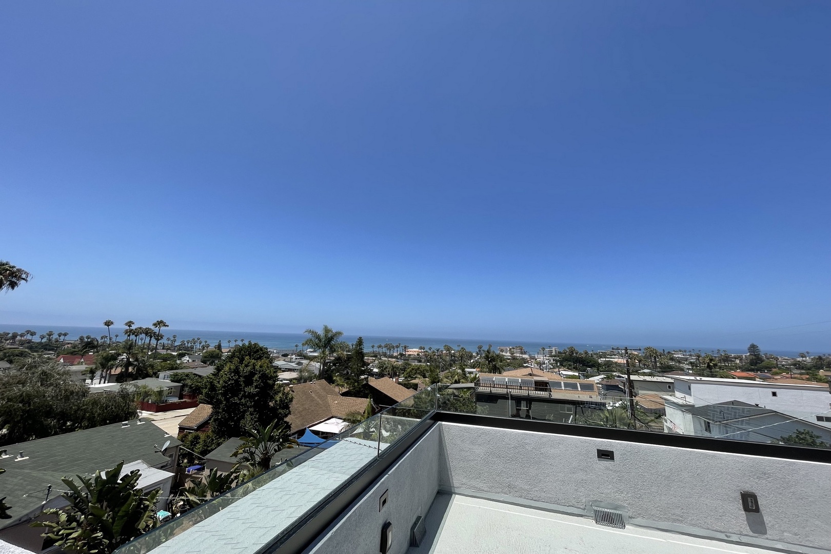 Ocean view rooftop deck
