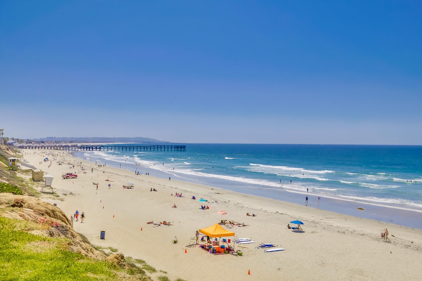 Looking south to Crystal Pier