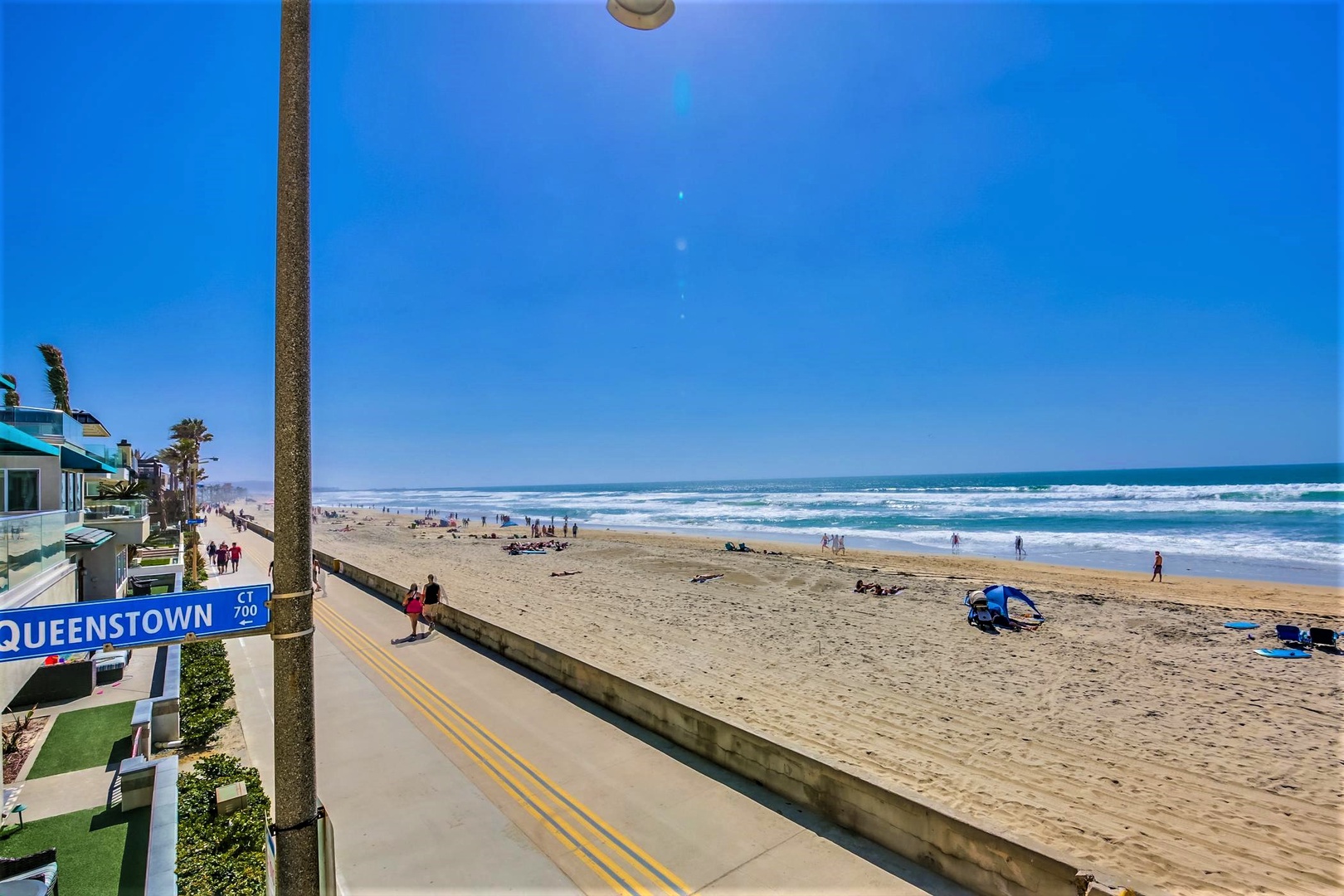 On Ocean Front Walk in Mission Beach