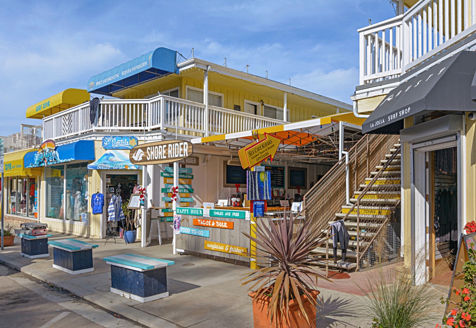 Walk to beach shops and rentals