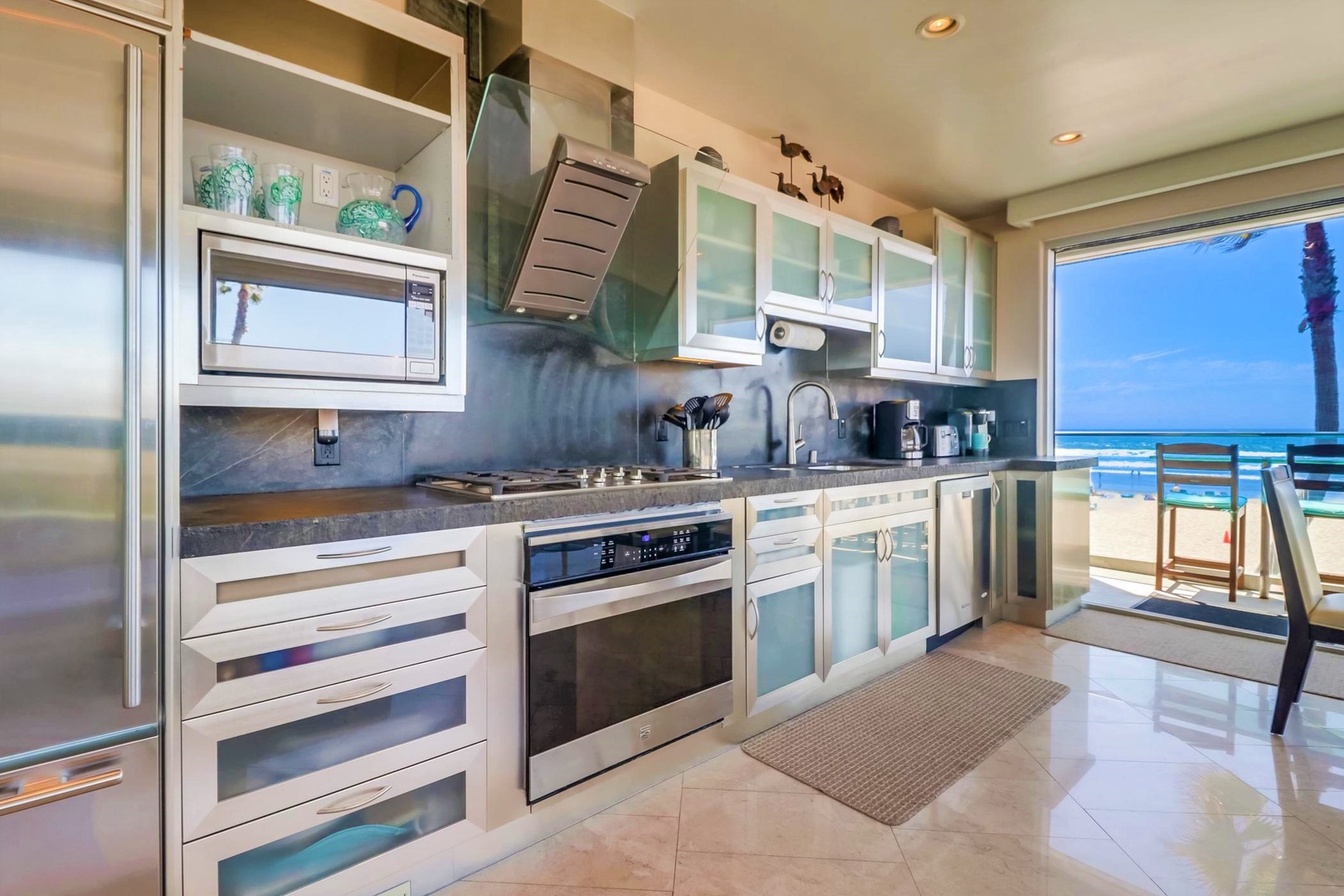 High-end stainless steel appliances