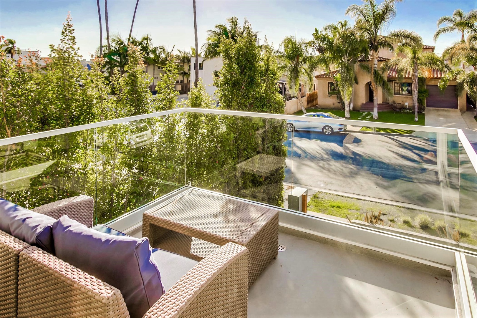 Balcony off living area