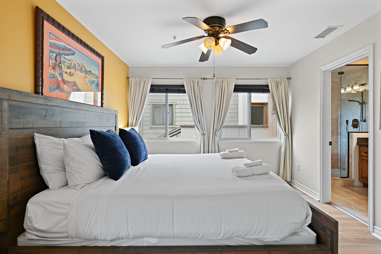 Primary Suite with ceiling fan
