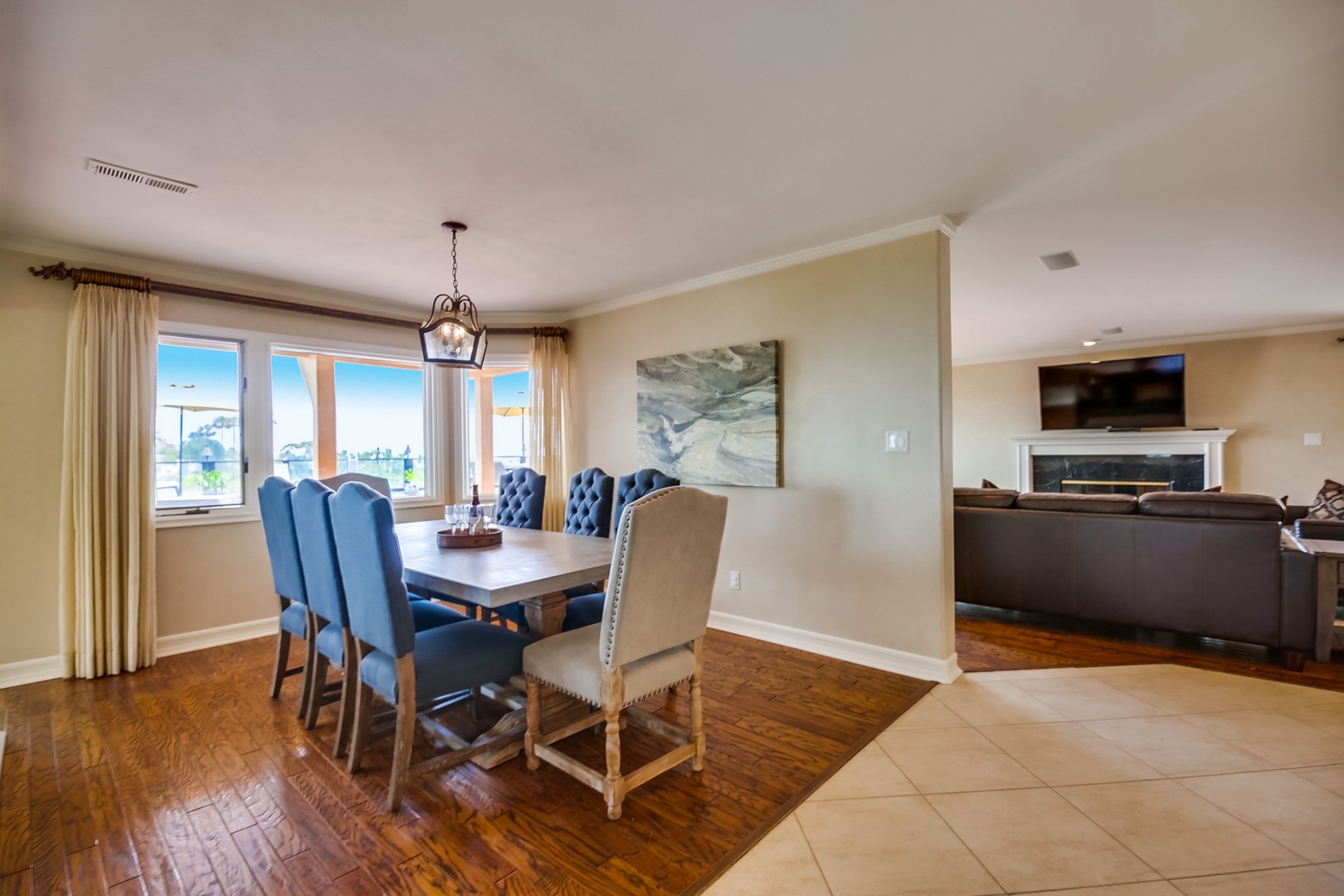 Dining room with seating for 8