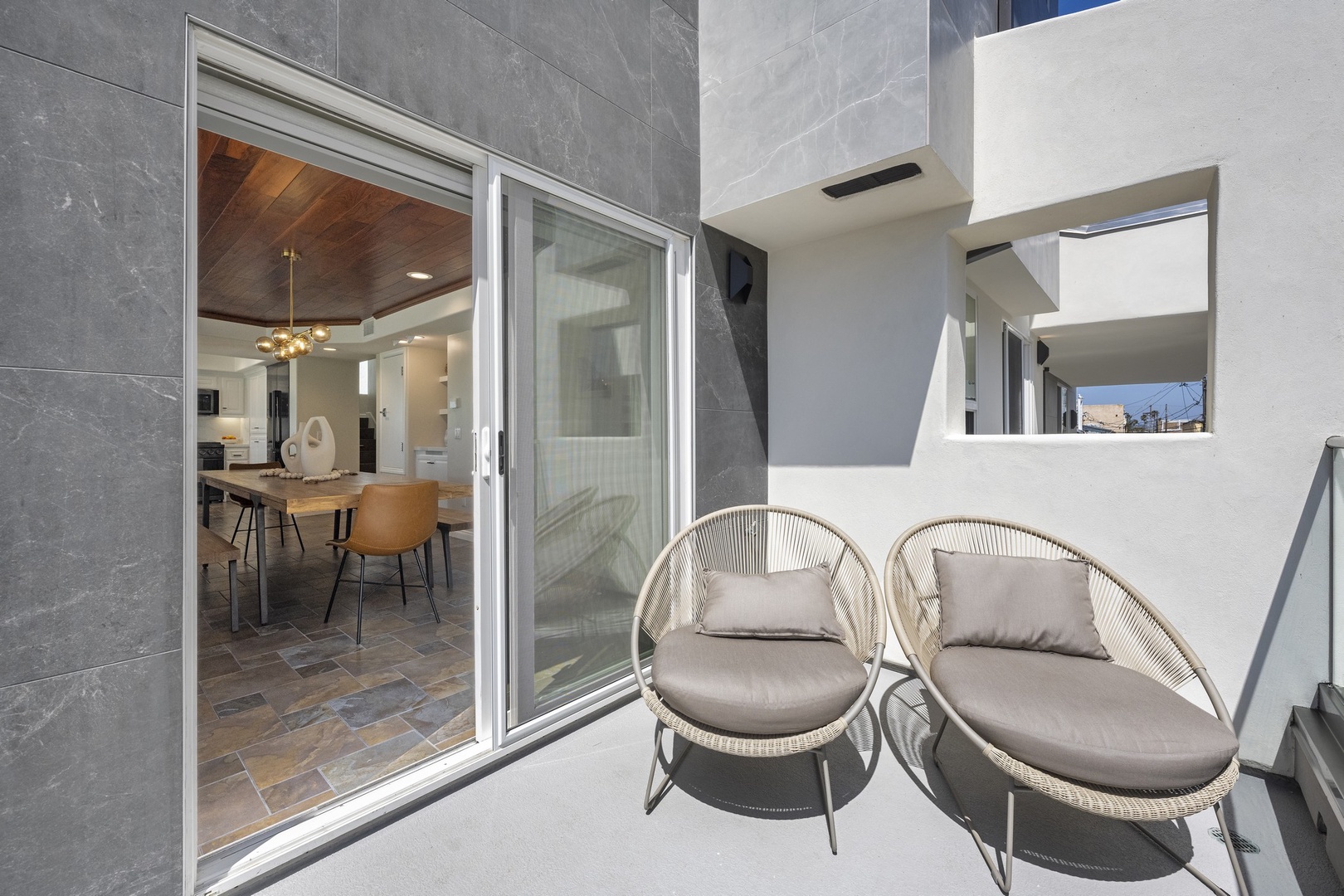 Sun deck off the dining area