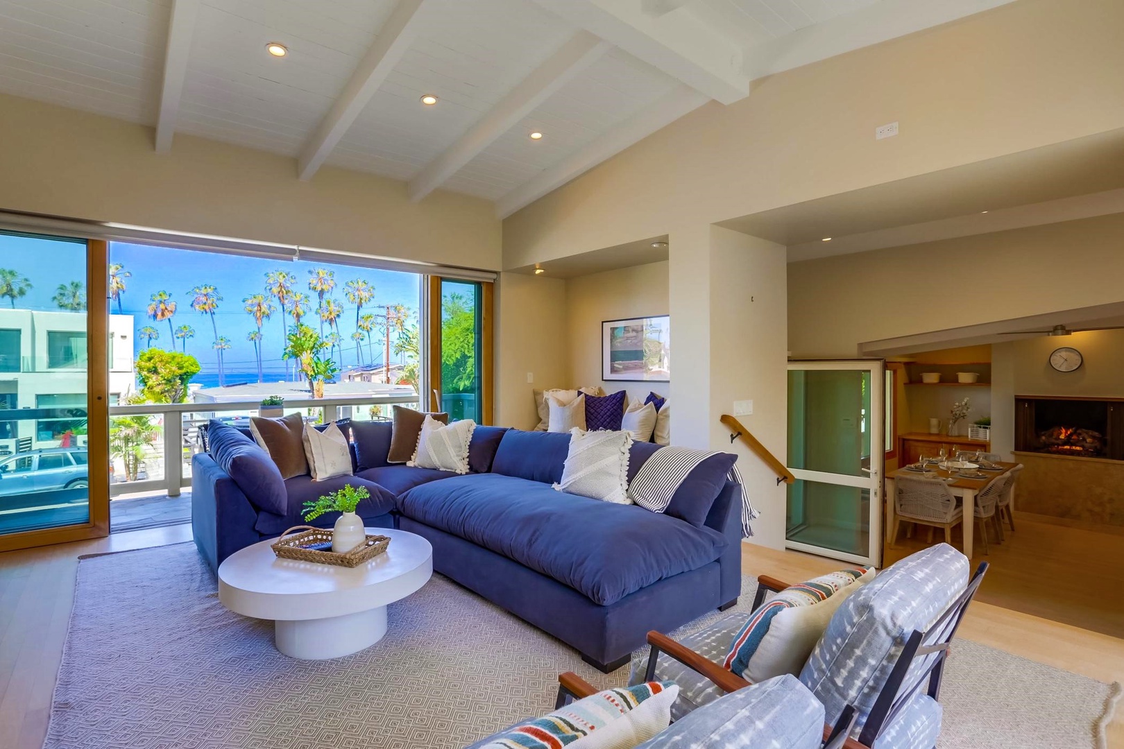 Vaulted ceilings and ocean views