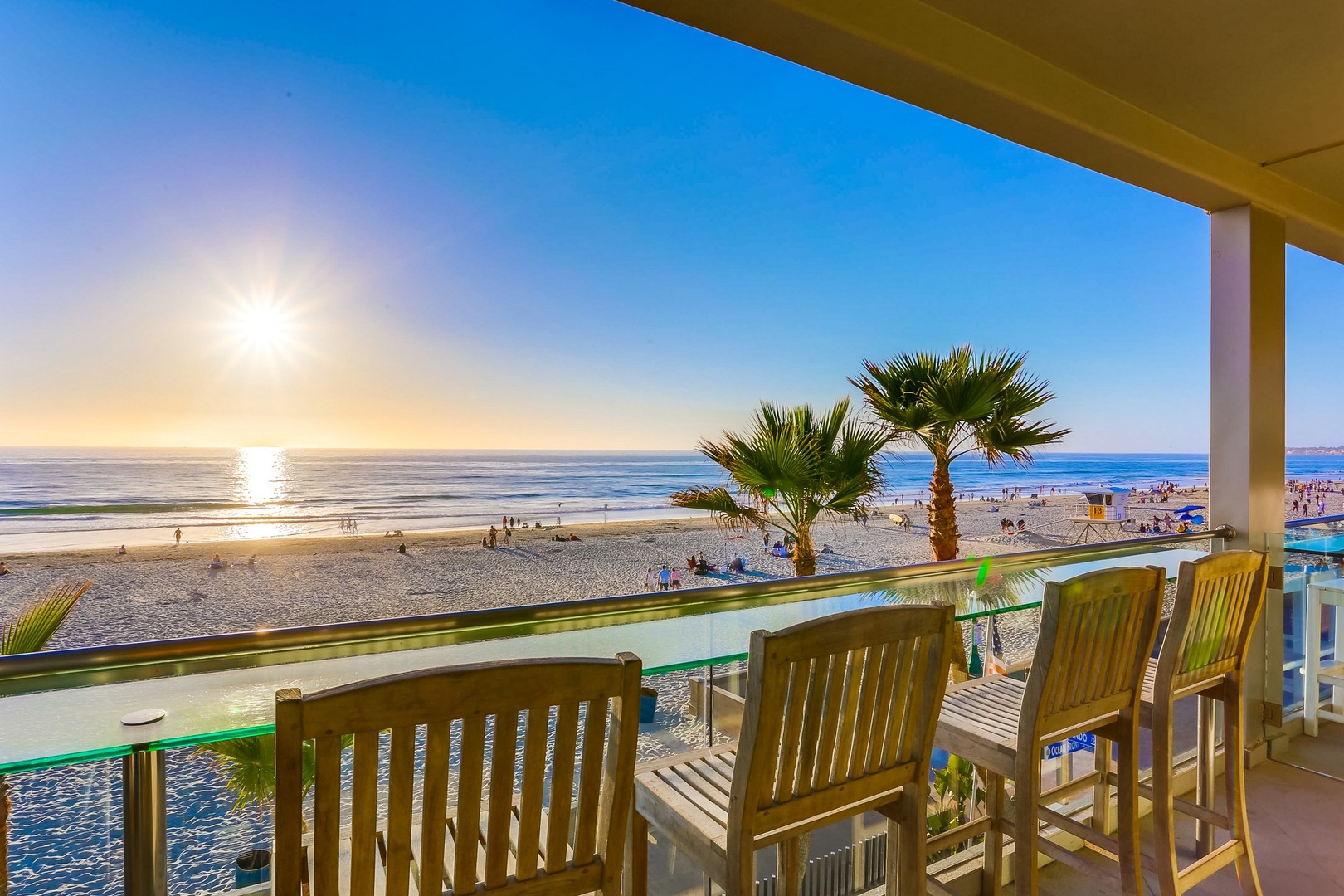 Beachfront Mission Beach vacation rental.