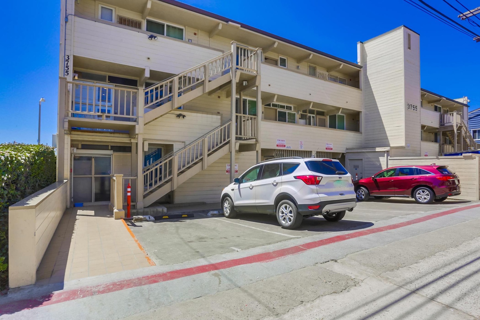 Back entrance to property