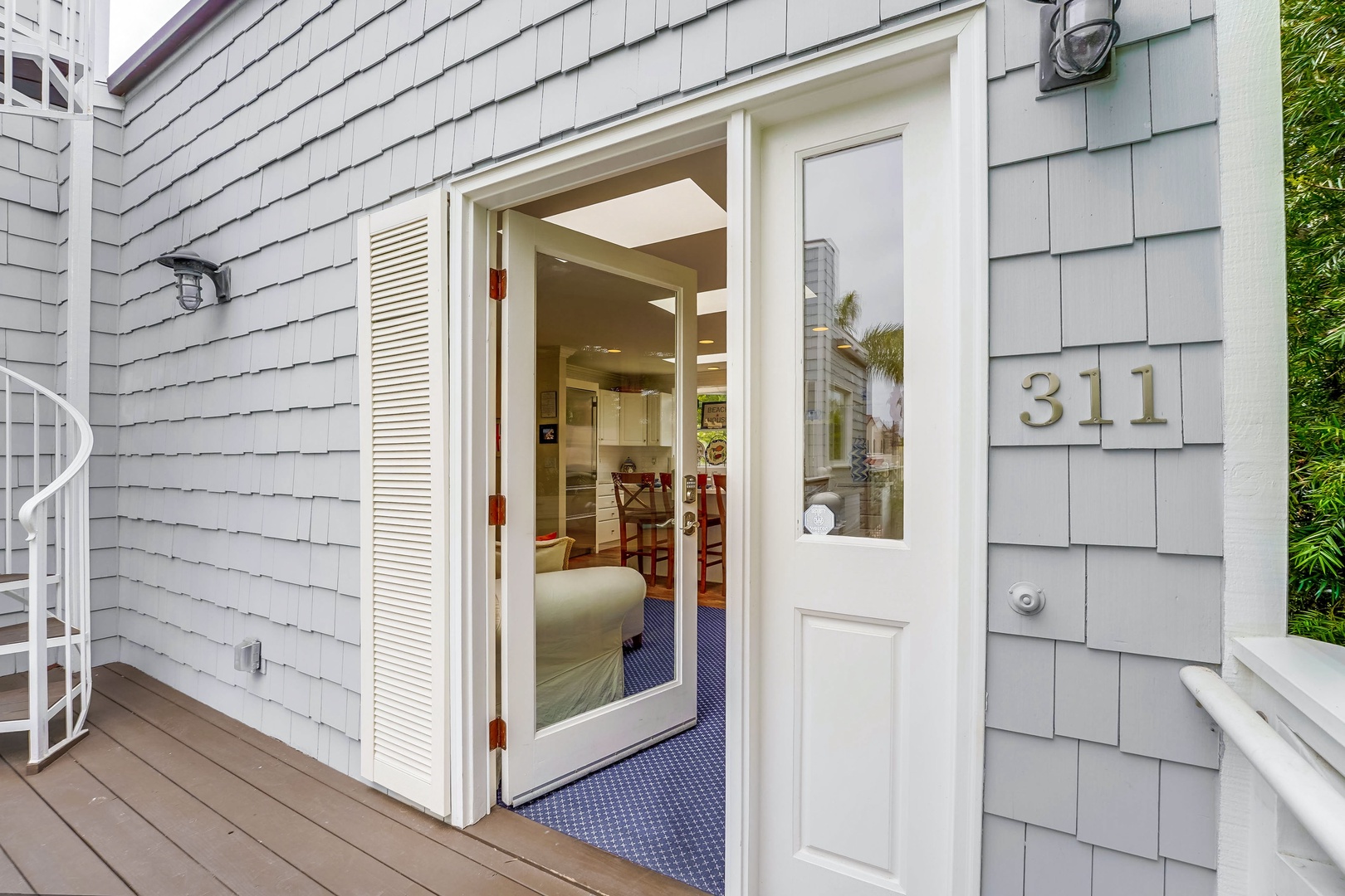 Entrance to two-bedroom home