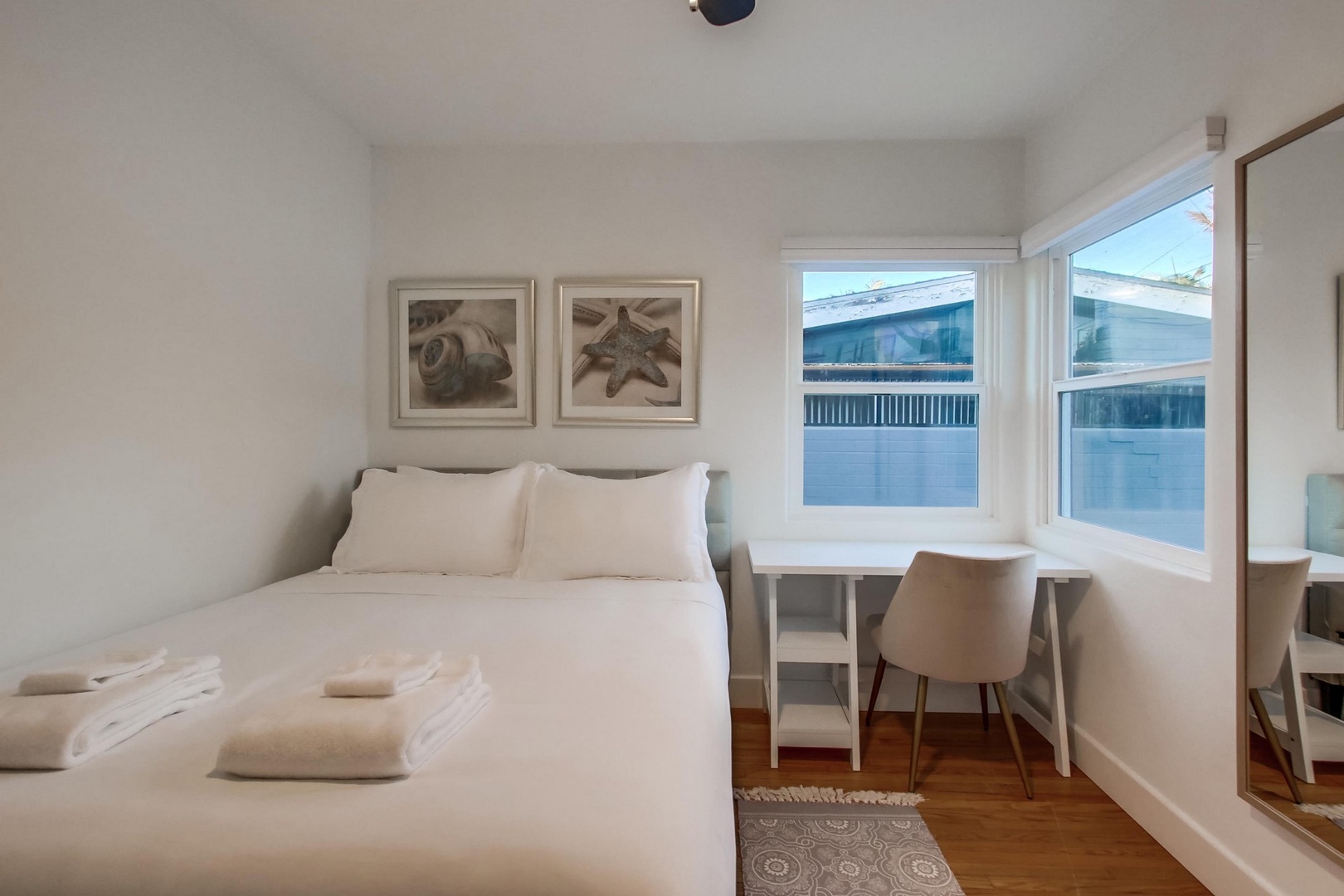 Bedroom 2 with a convenient desk