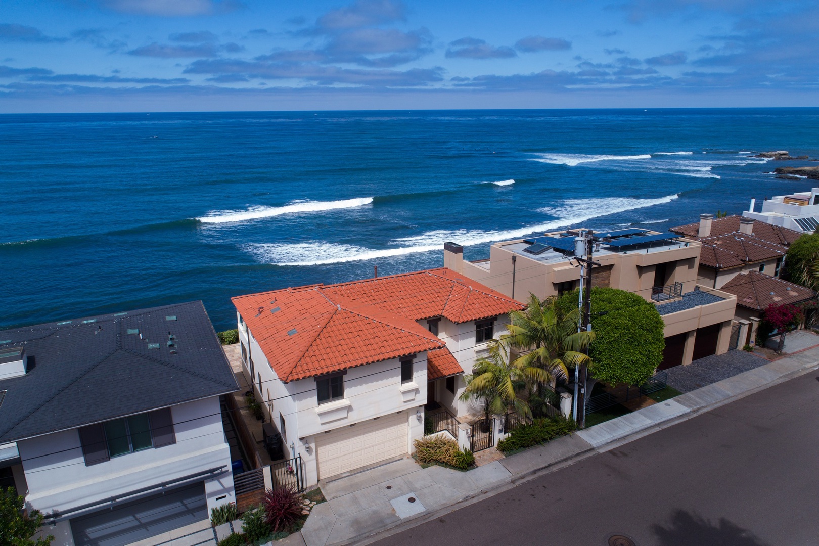 Aerial view of property