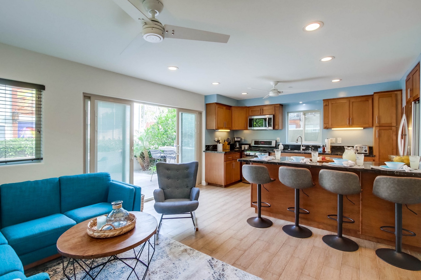 One of two living area and kitchens