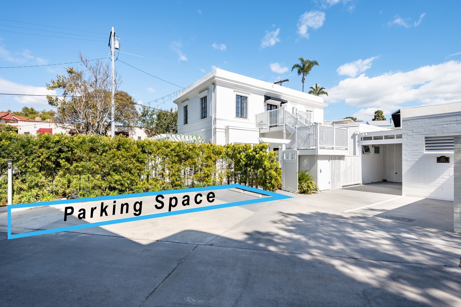 1 full-size parking space