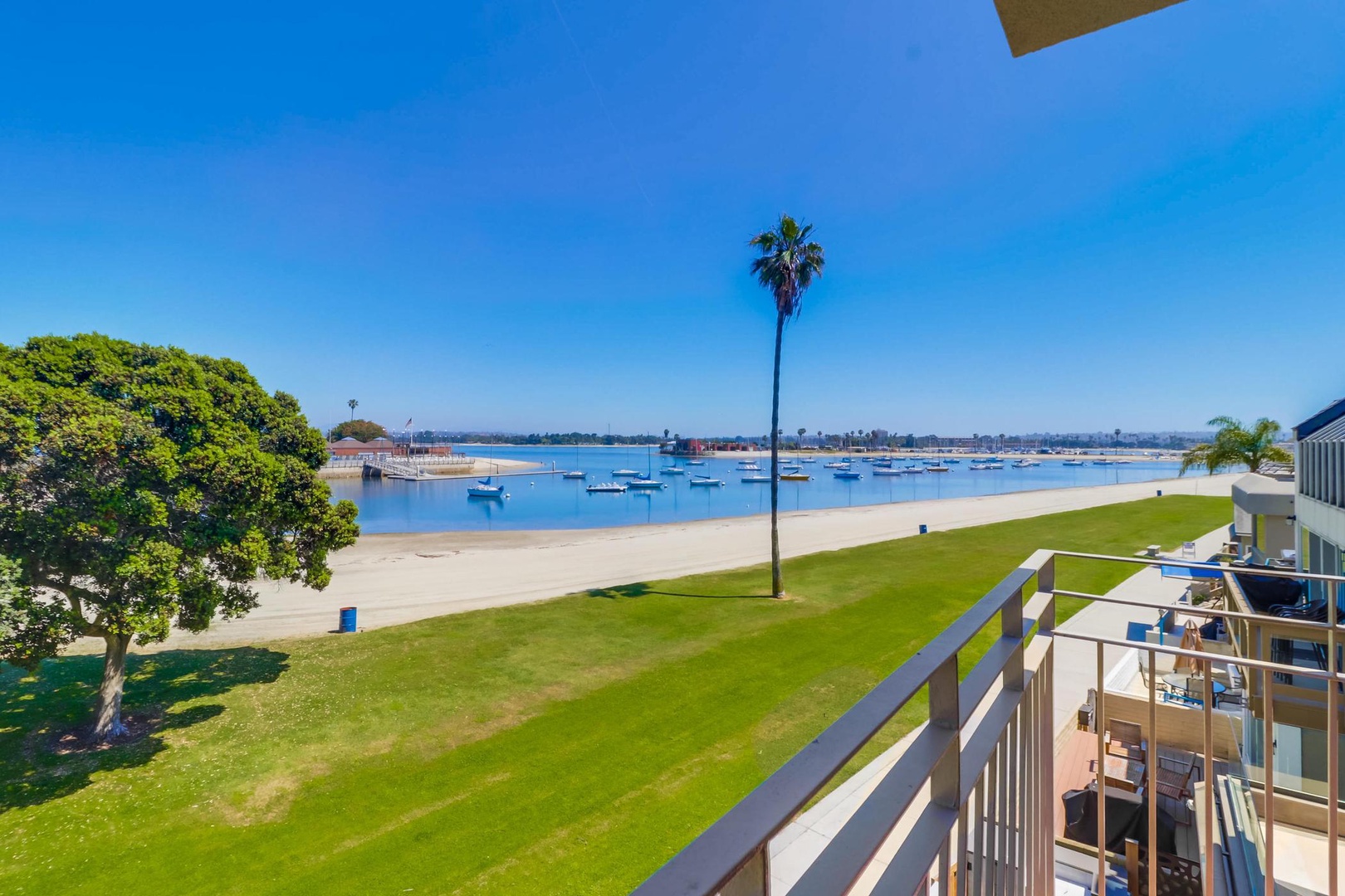 Bay views from the balcony