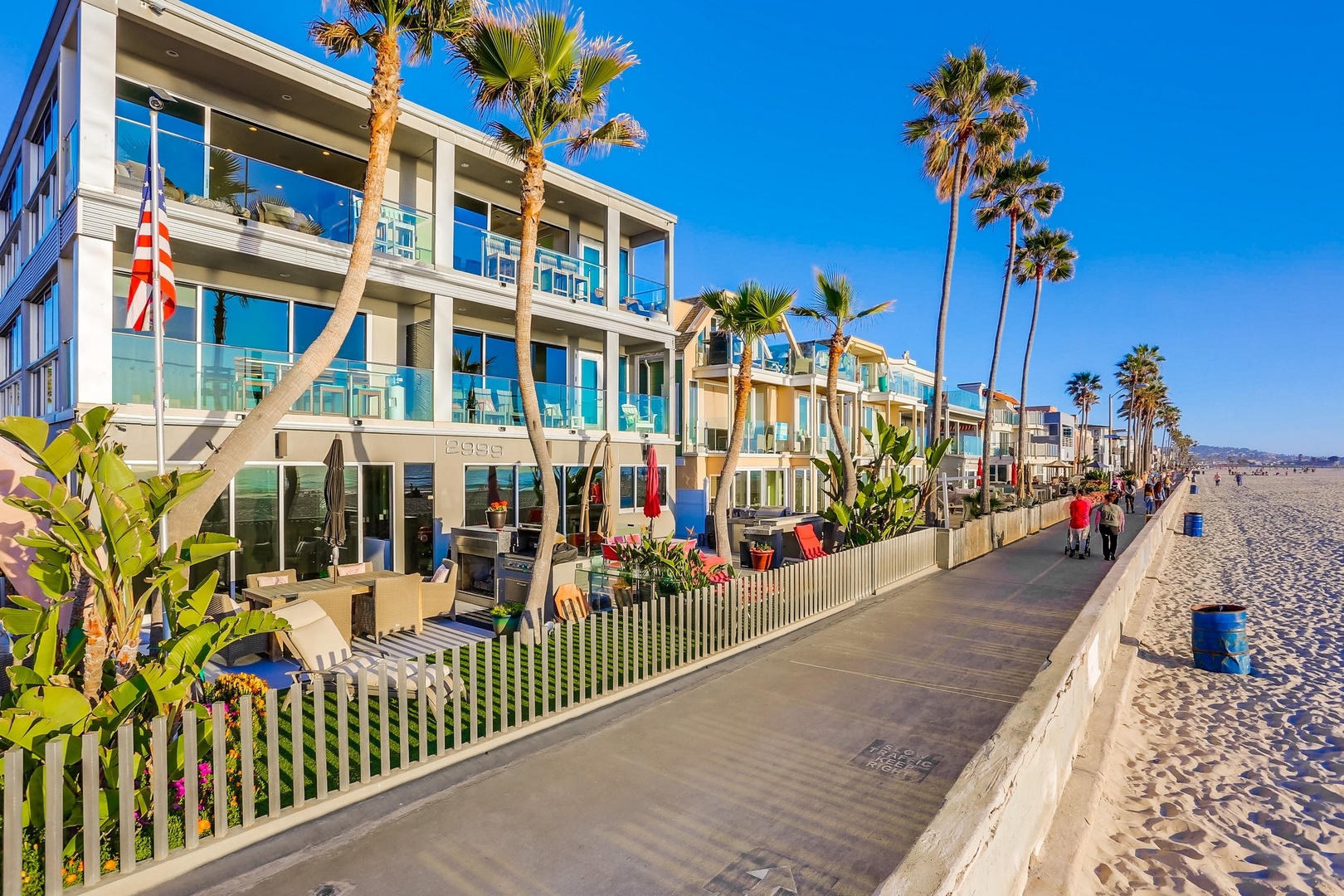Located right on the Mission Beach Boardwalk