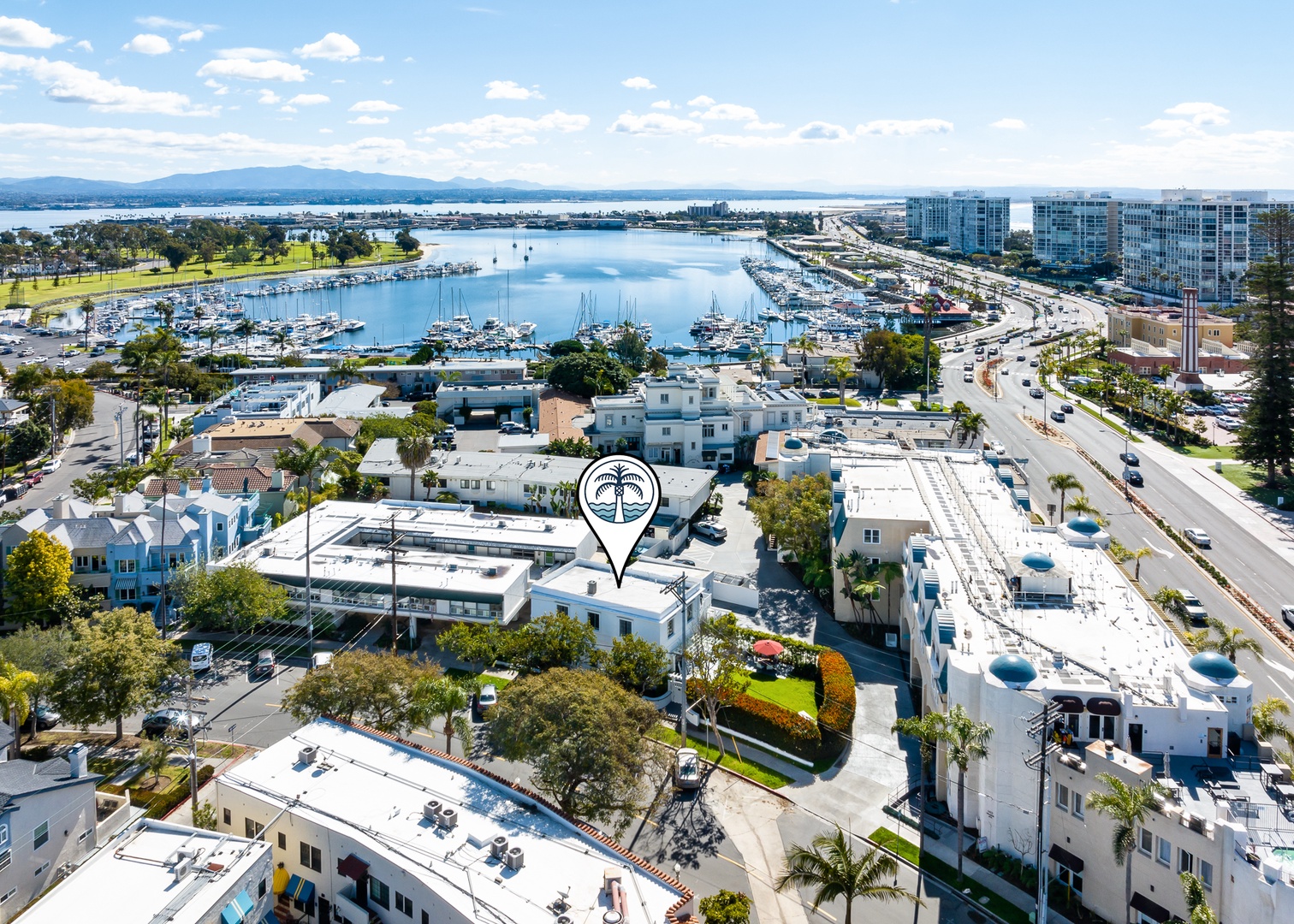 Boat rentals on adjacent San Diego Bay