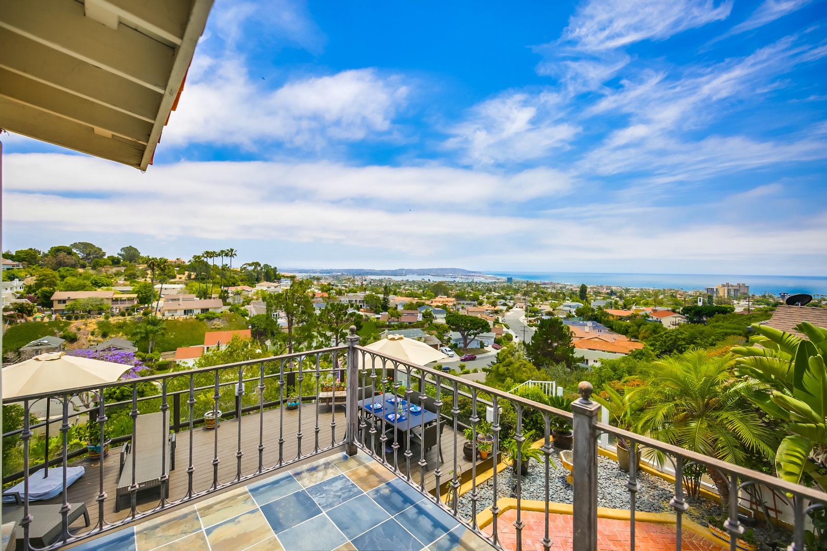 View from private balcony