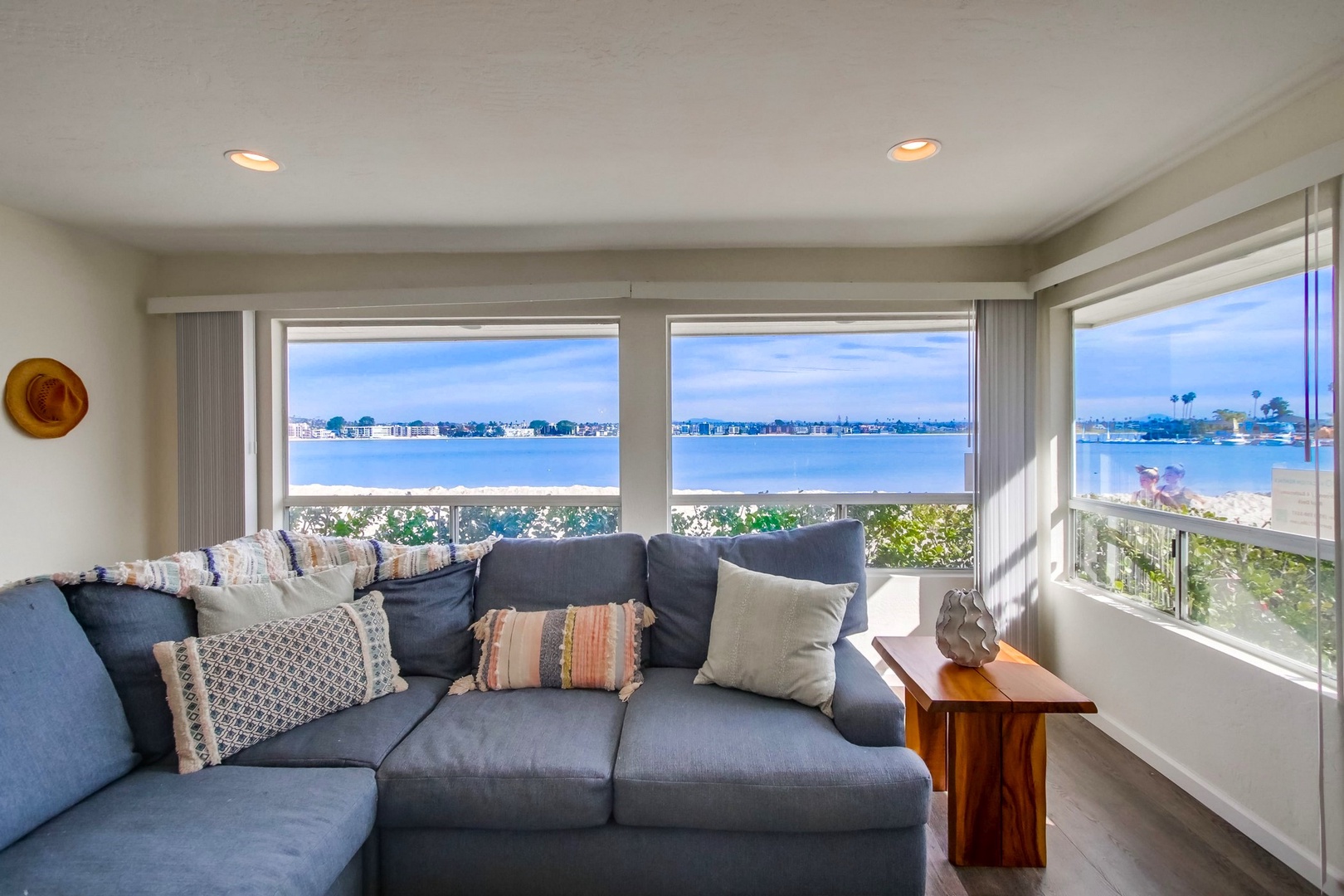 Bay view living room