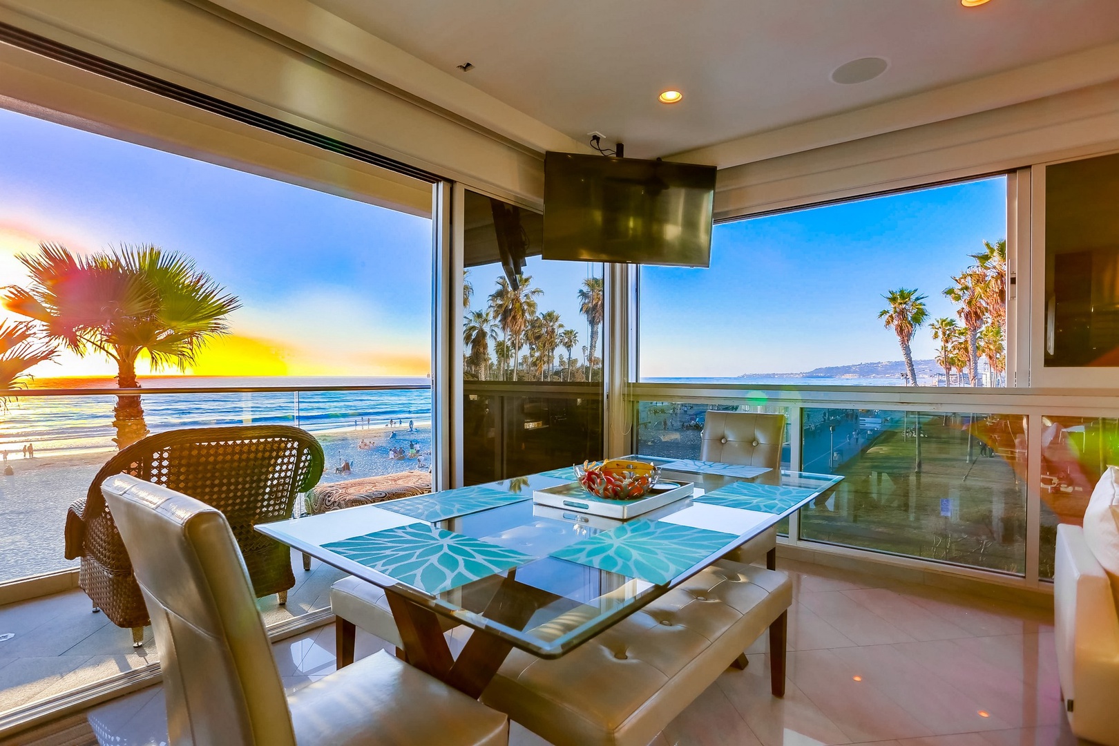 Waterfront dining table
