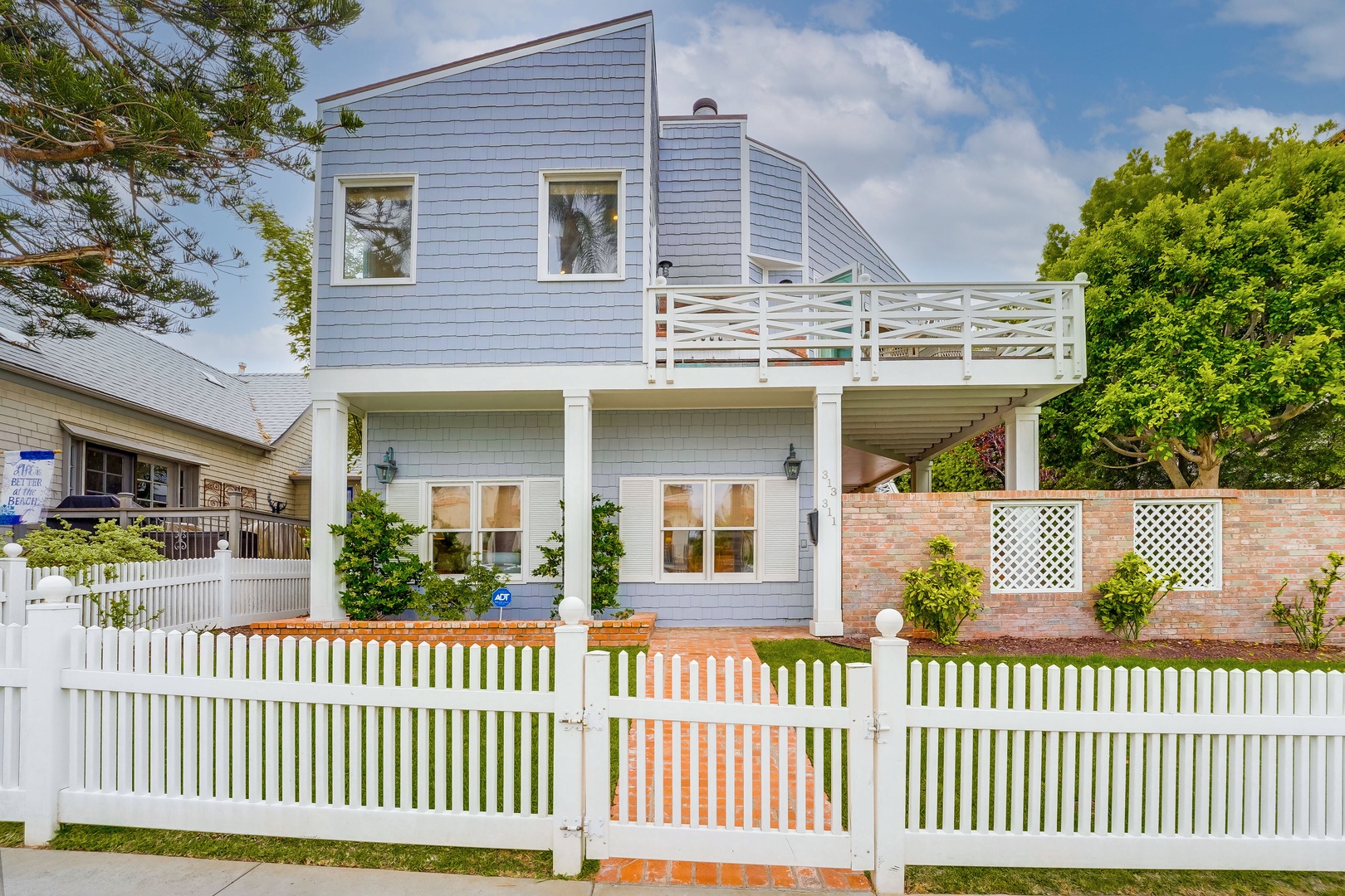 Fenced and gated beach house