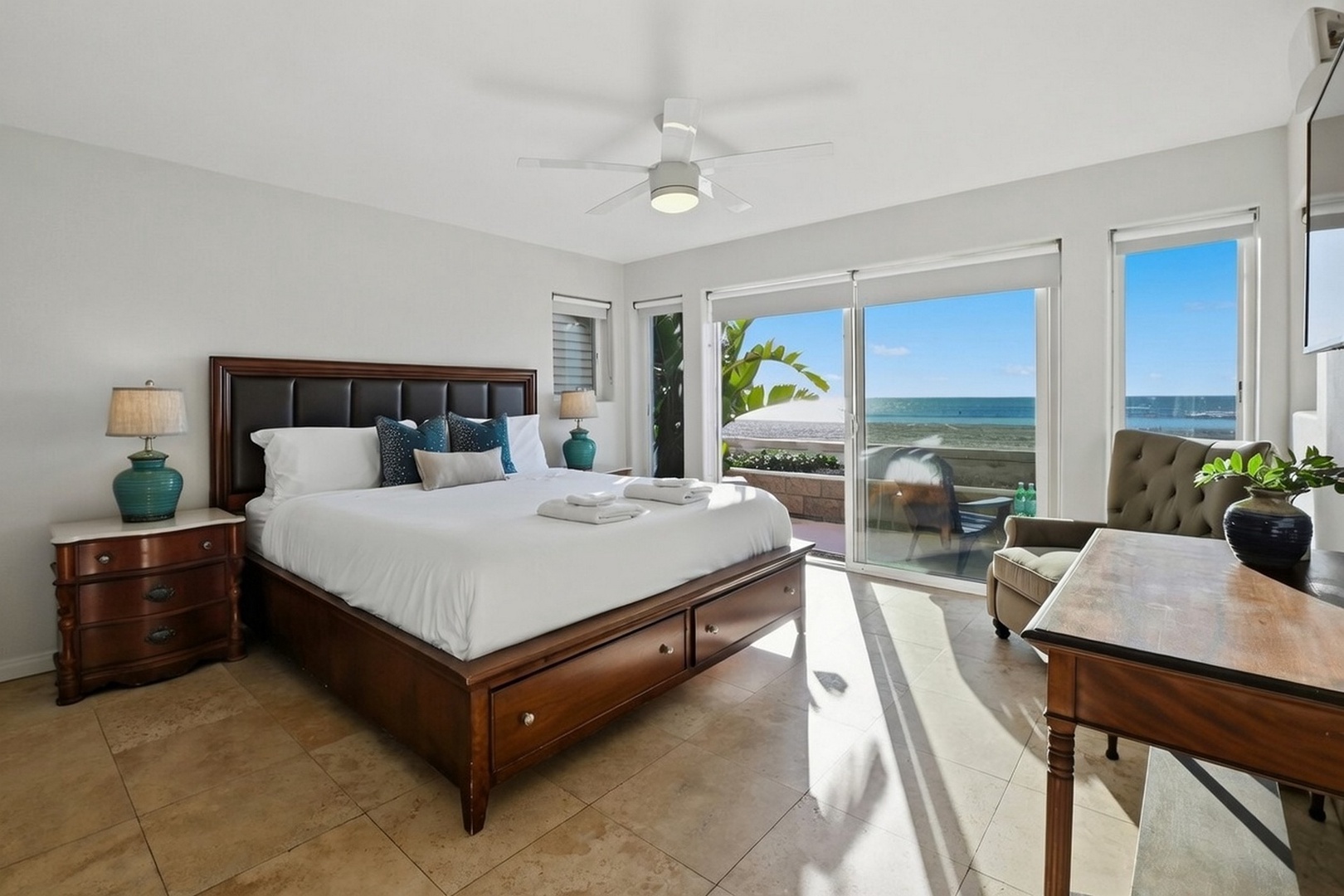 King Primary Suite with ocean views