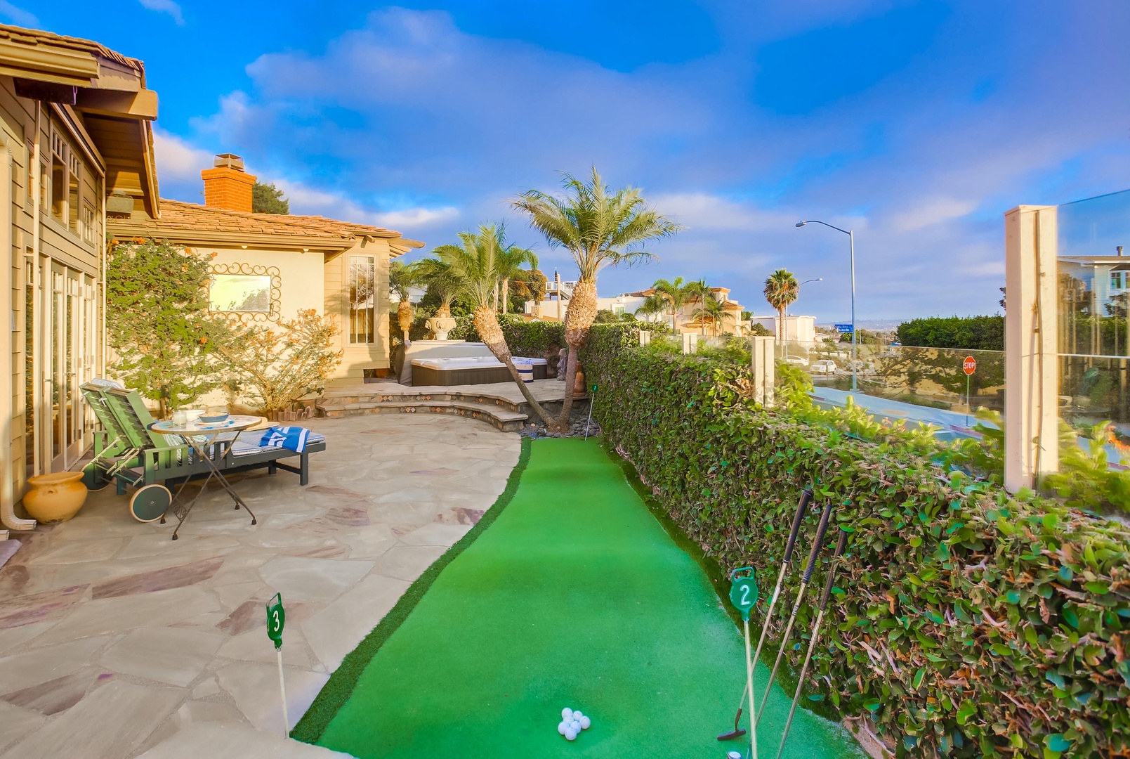 Practice your form on the putting green