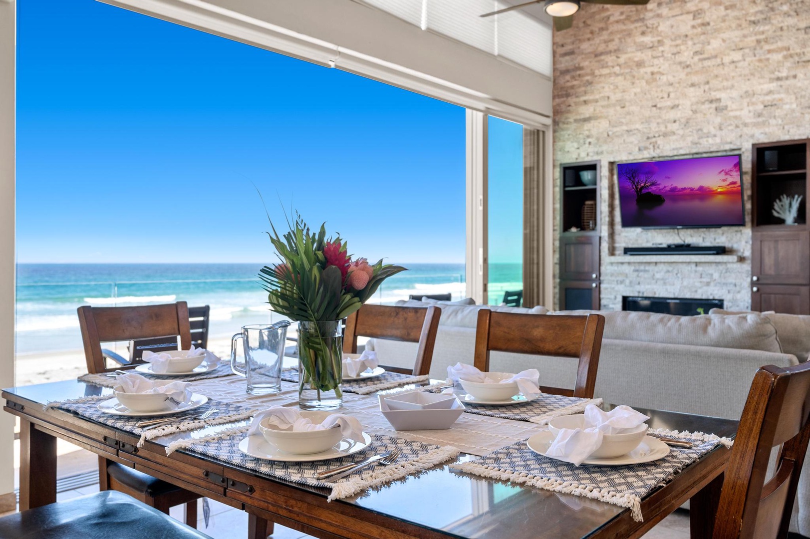 Oceanfront dining