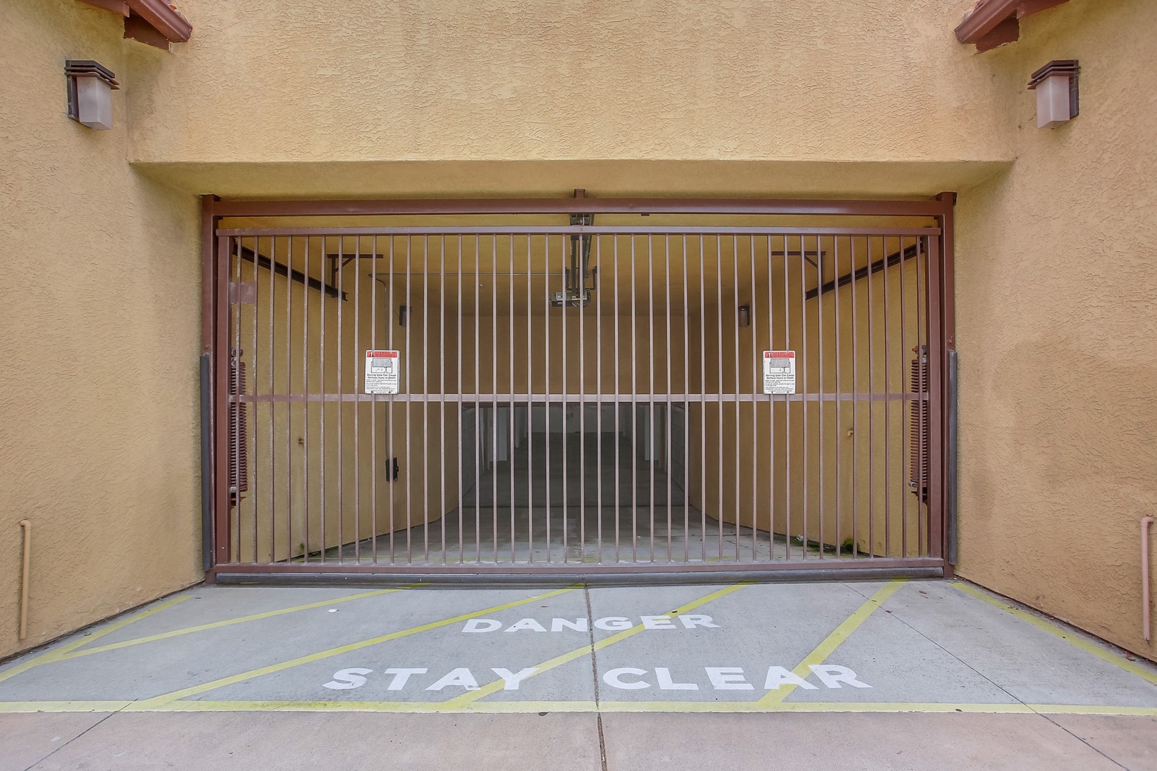 Entrance to garage off of alley