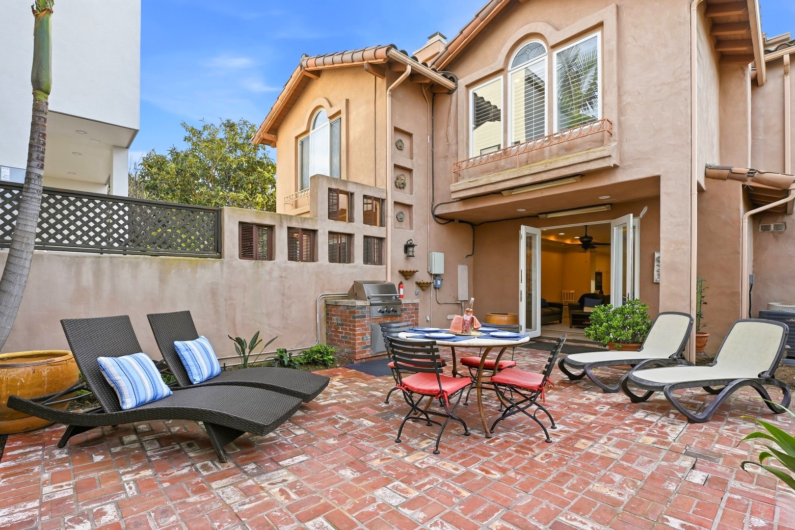 Large Patio with Lounges and BBQ