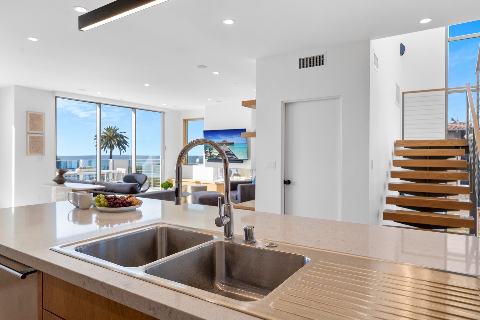 Ocean view kitchen