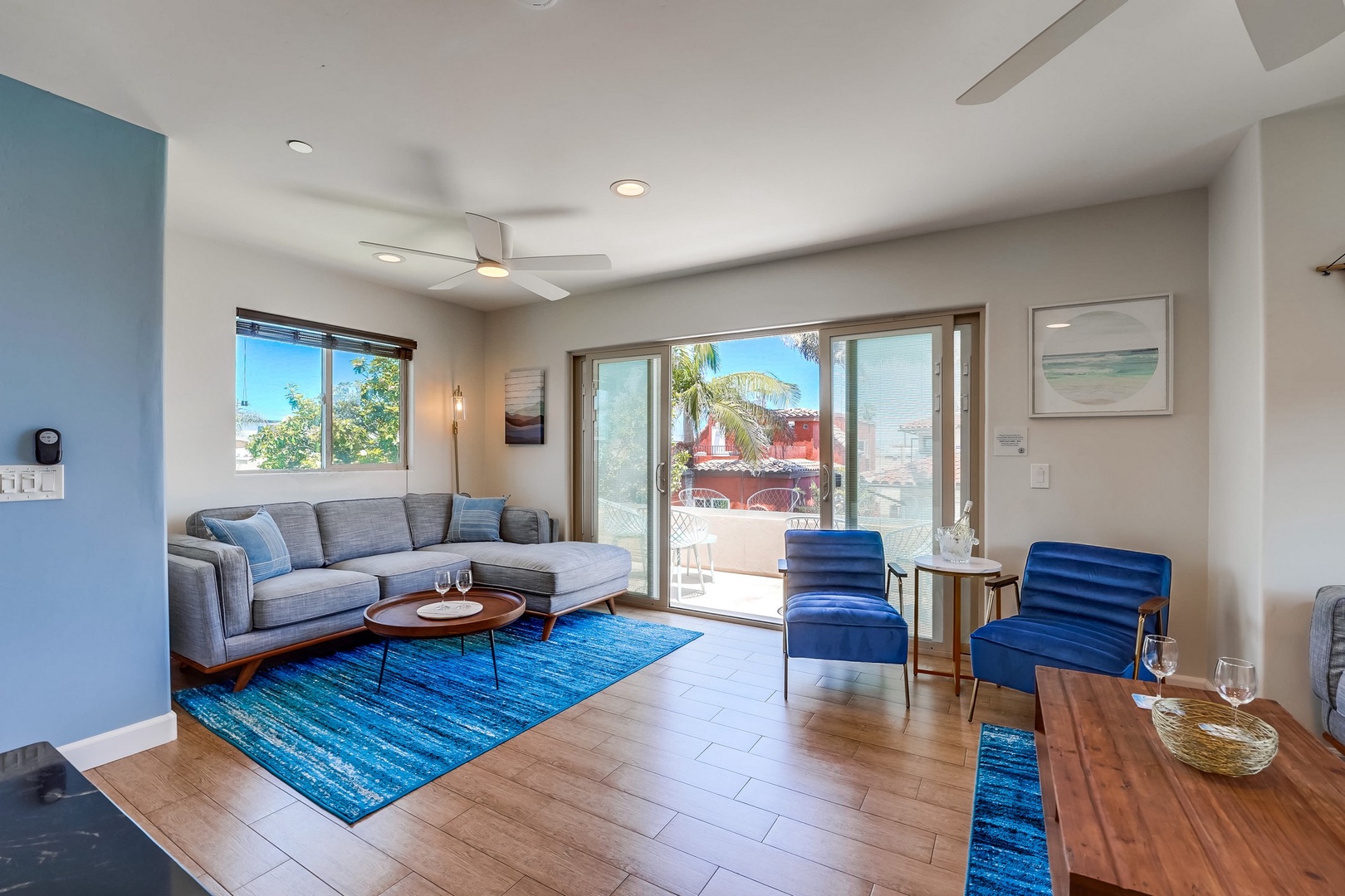 Living room with balcony access