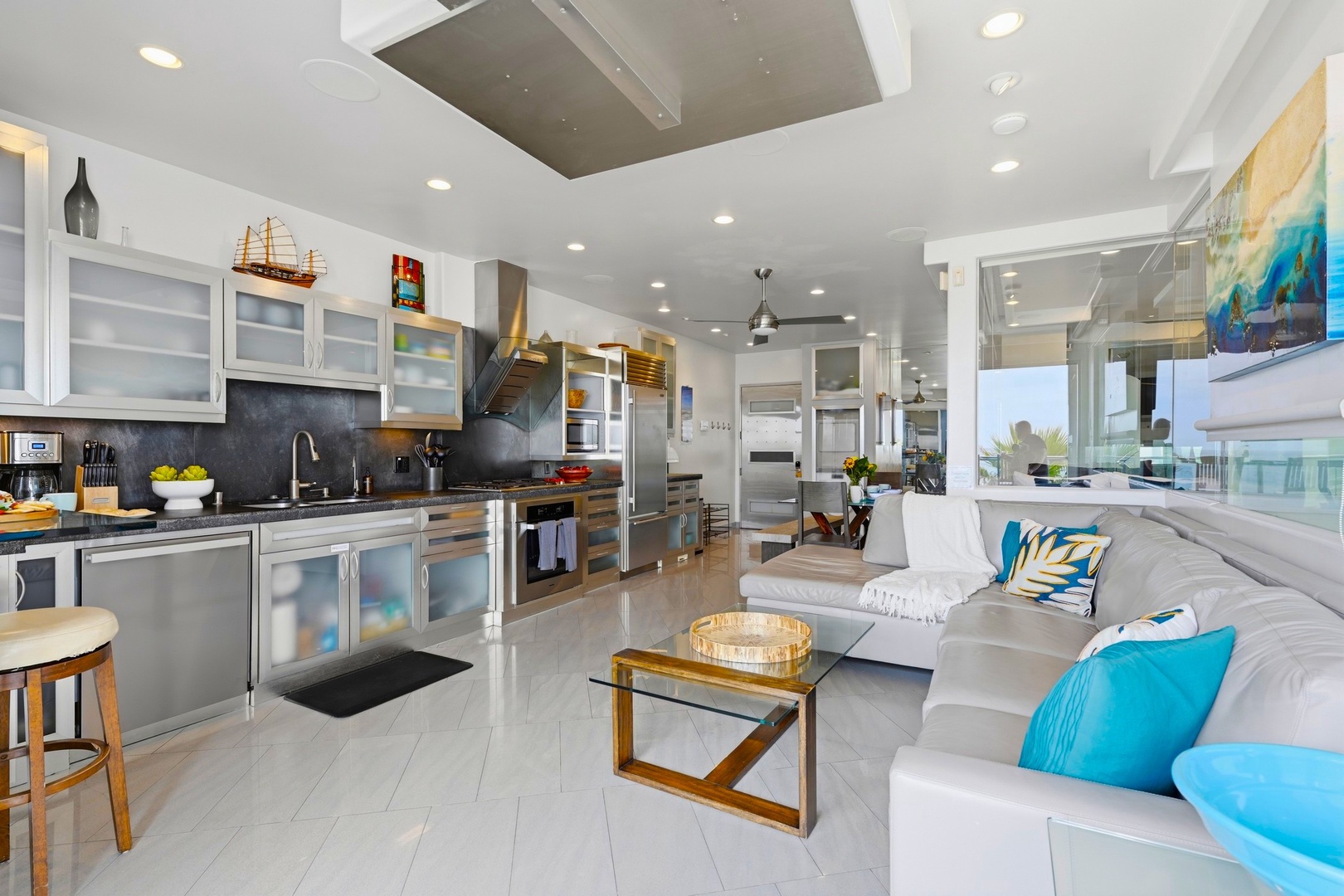 Bright, open-concept living space