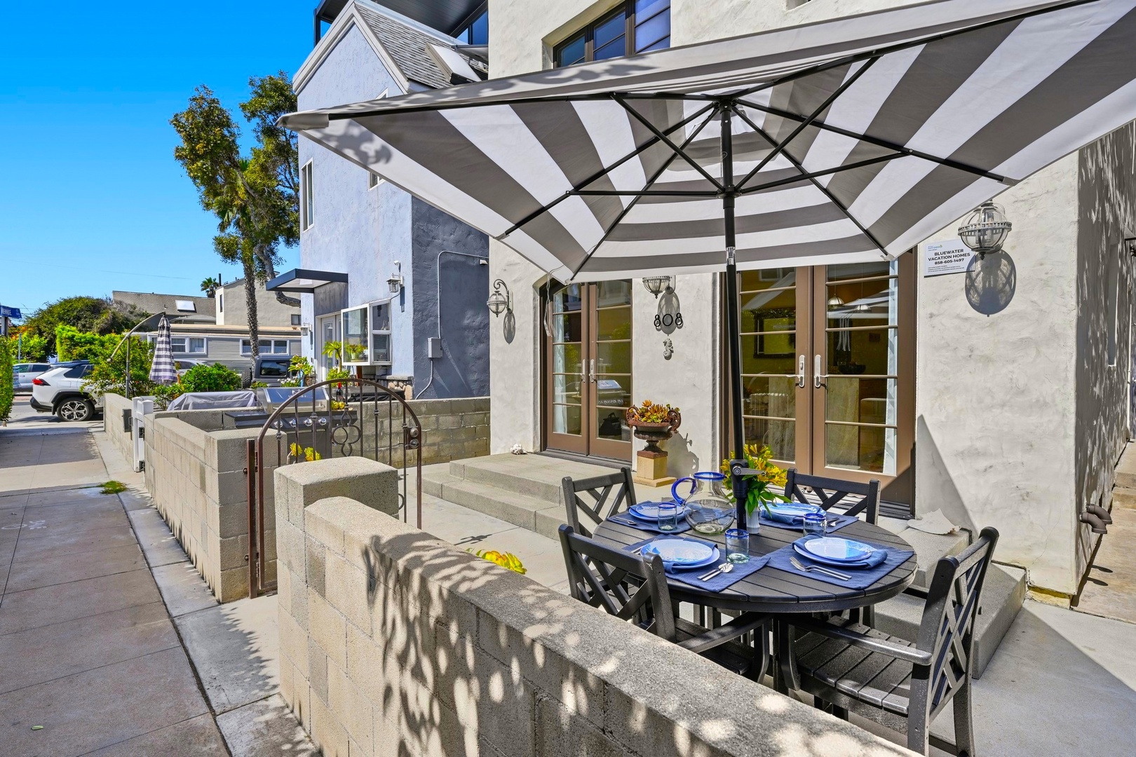 Bright and sunny patio