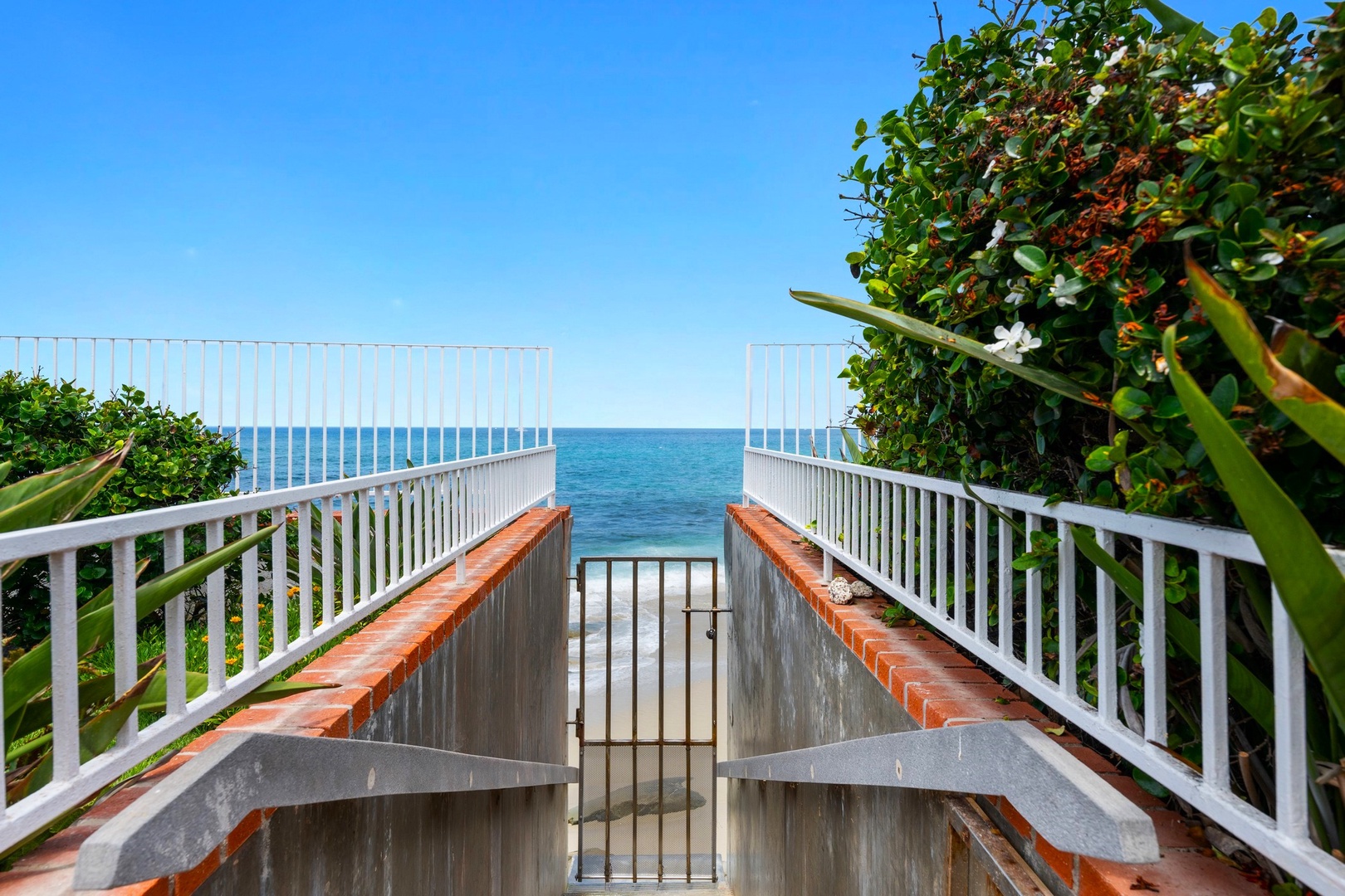 Gated property with beach access