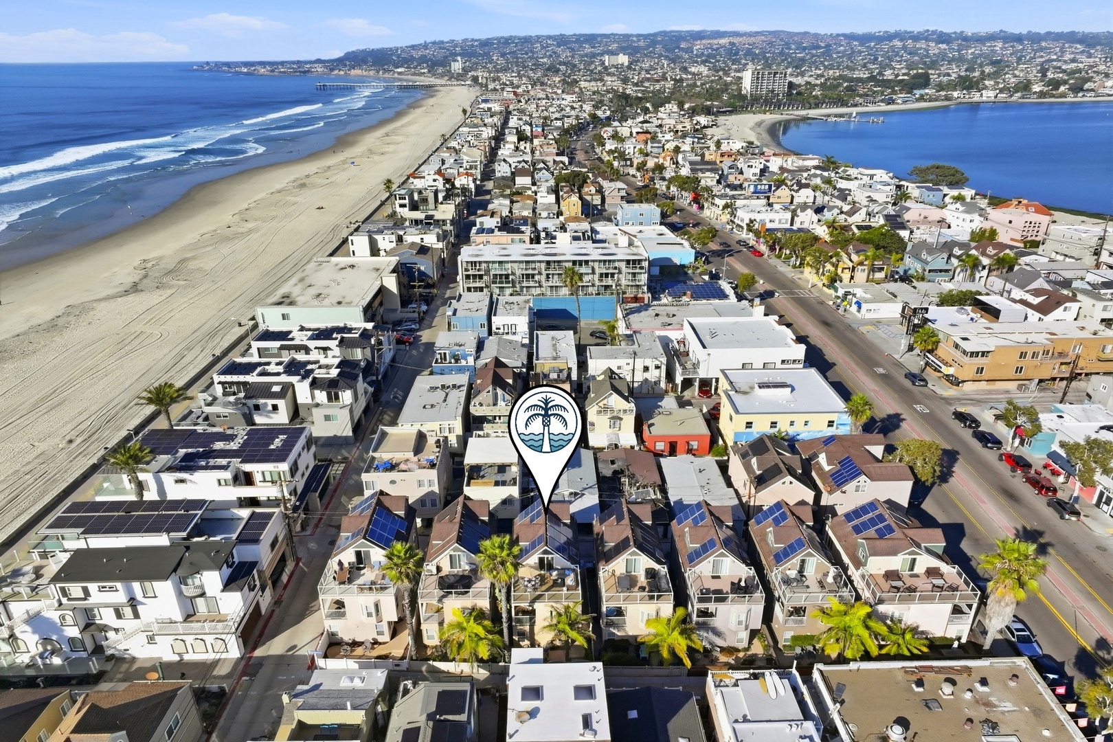Looking north towards Pacific Beach