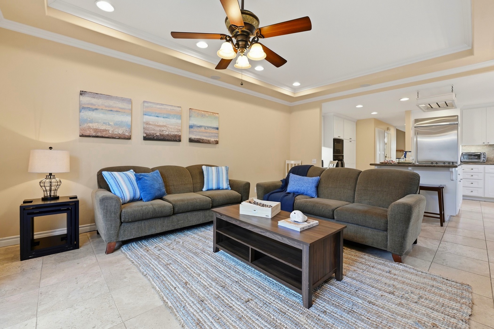 Family Room off the Kitchen