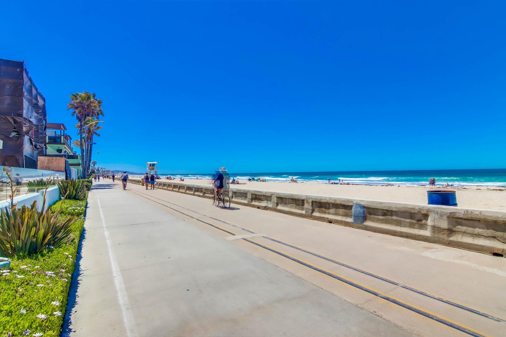 Just off the oceanfront boardwalk