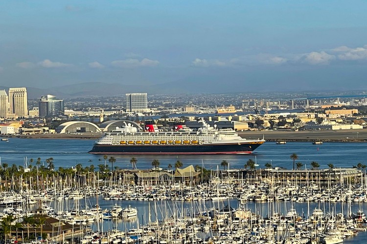 Watch the cruise ships sail on by
