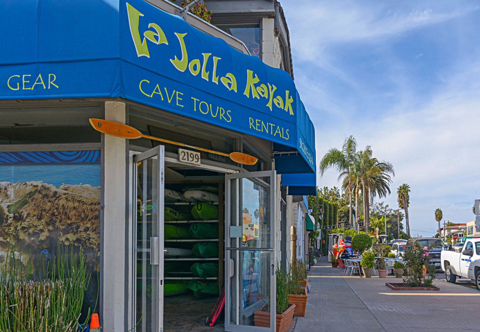 Kayak tours are popular