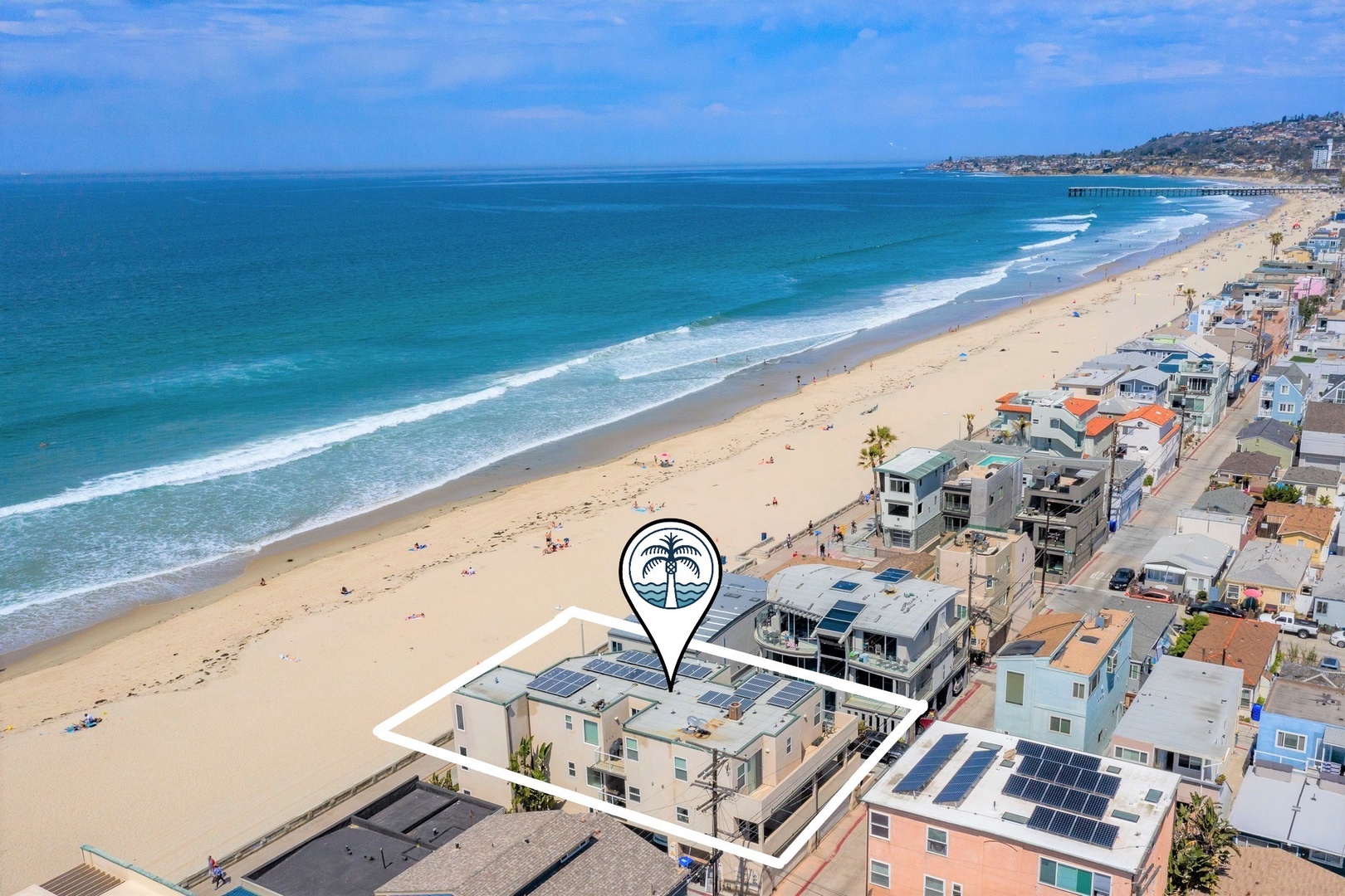 Looking north towards Crystal Pier