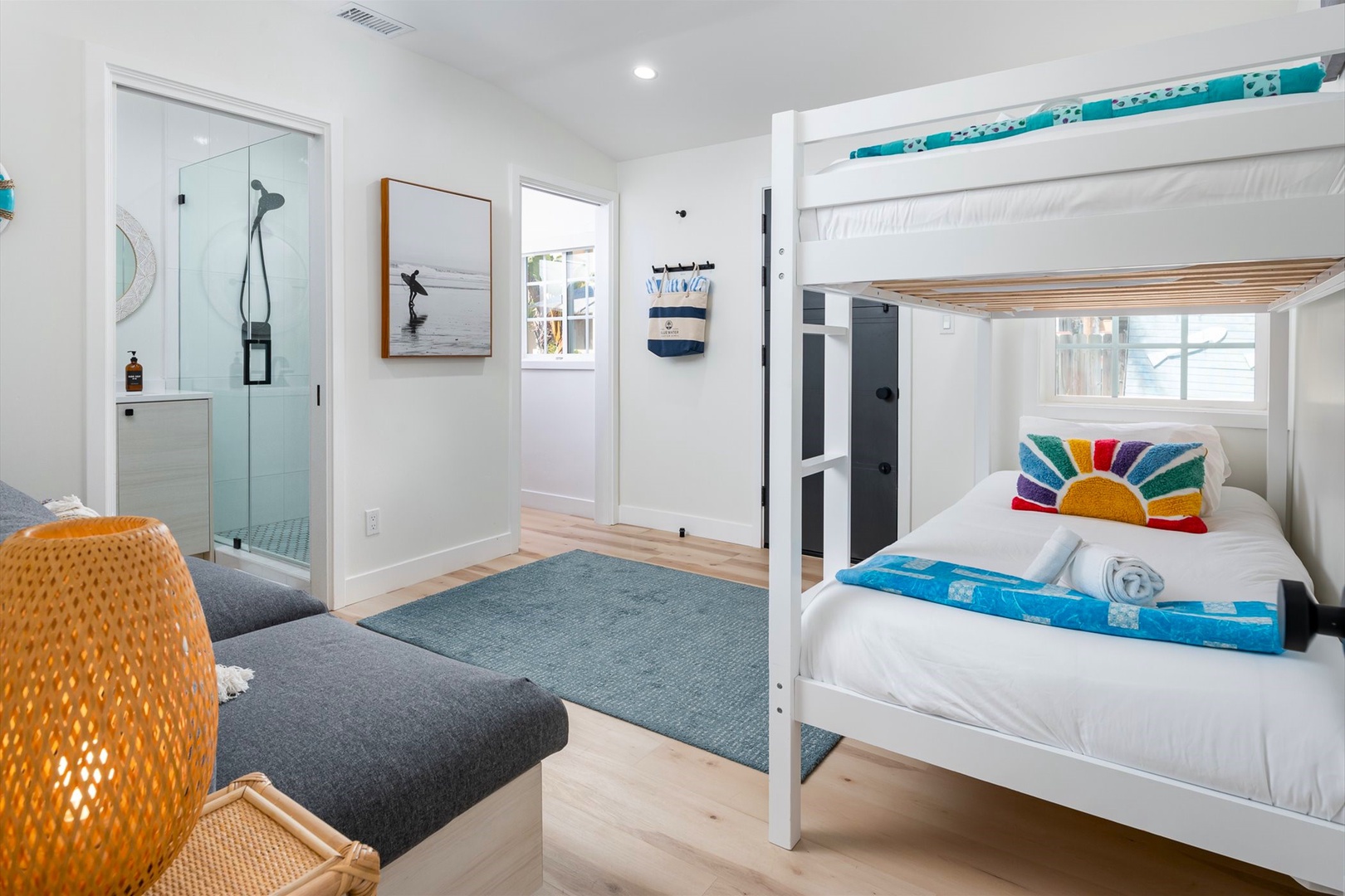 Bedroom 2 with twin bunk beds