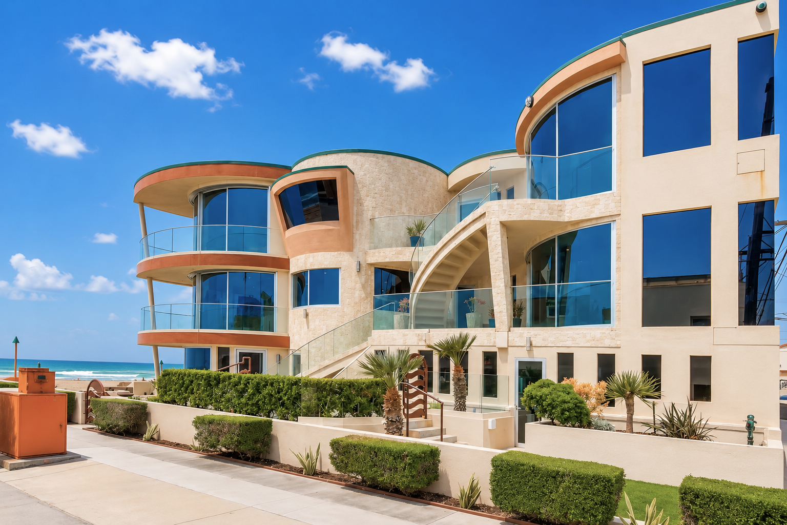 Ground level oceanfront condominium