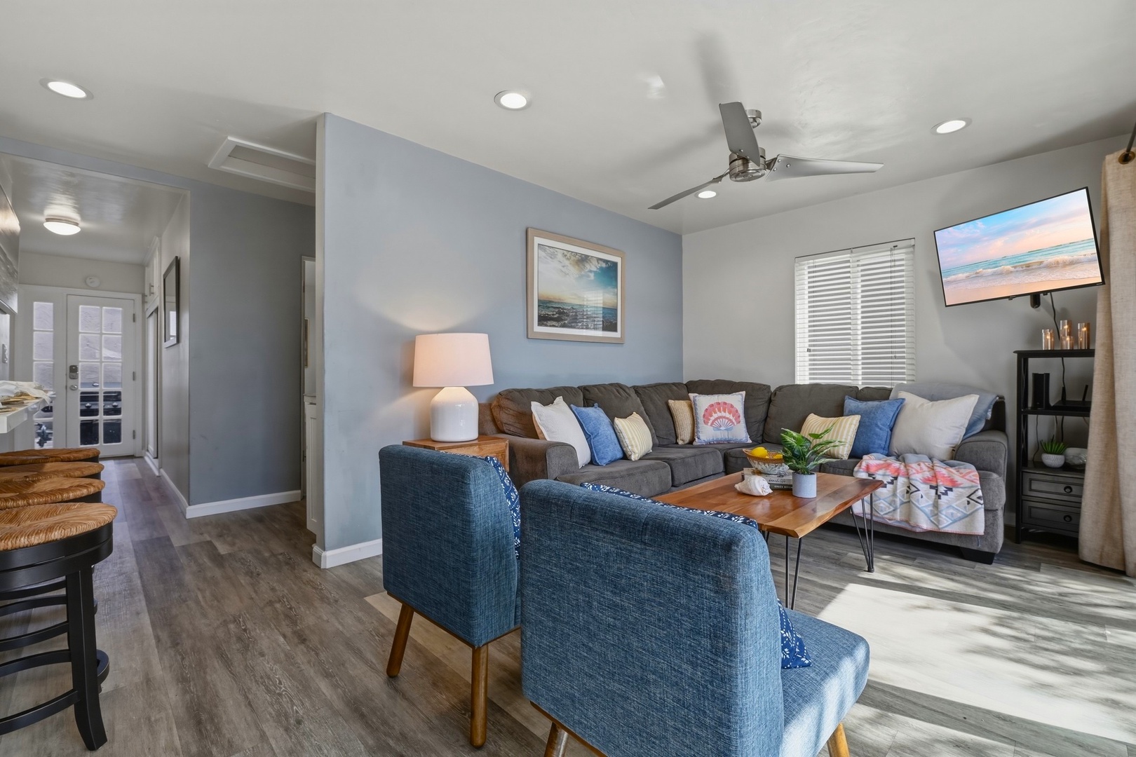 Beach house living area